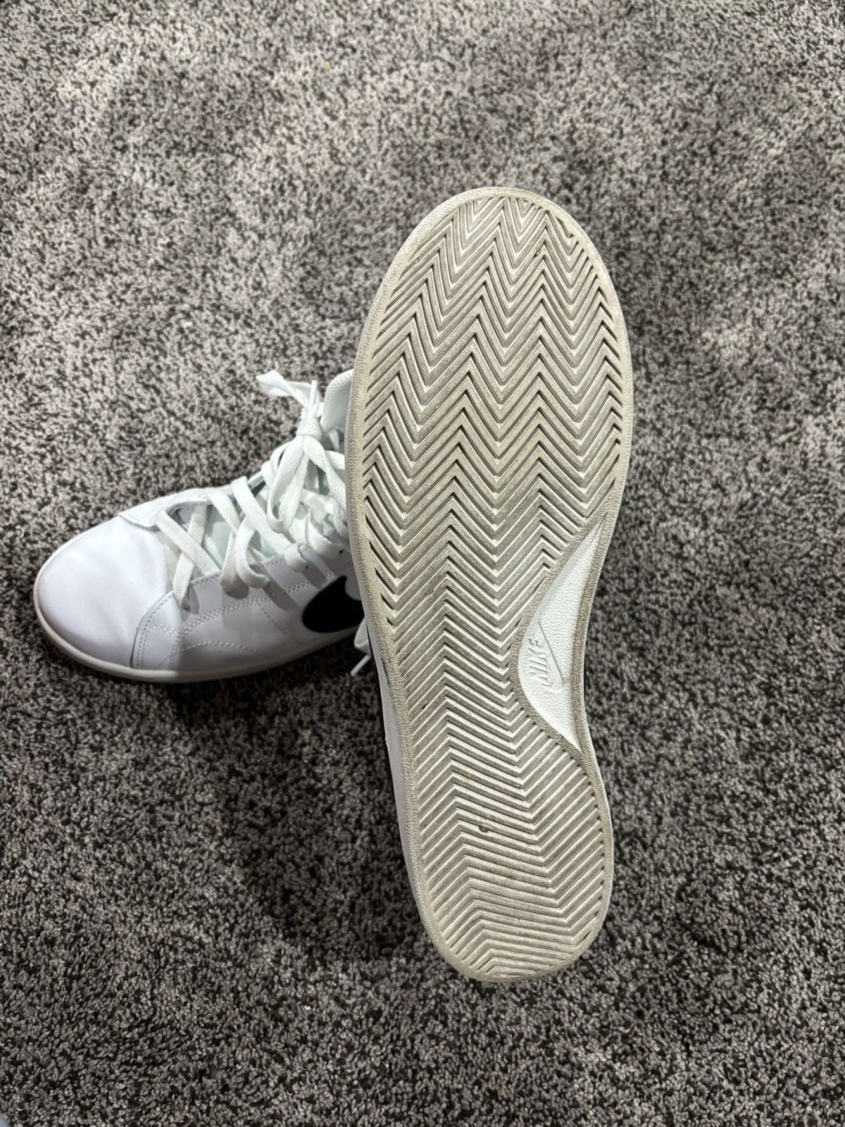 Nike White Nike Court Royale 2 Mid -Top Sneaker Size US 12 / EU 45 - 4 Thumbnail