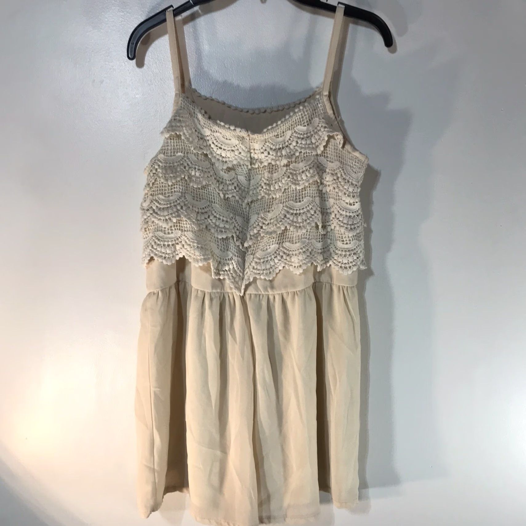 Vintage Monteau Ivory Strappy Crochet Jumpsuit Womens Size XL Size XL / US 12-14 / IT 48-50 - 2 Thumbnail