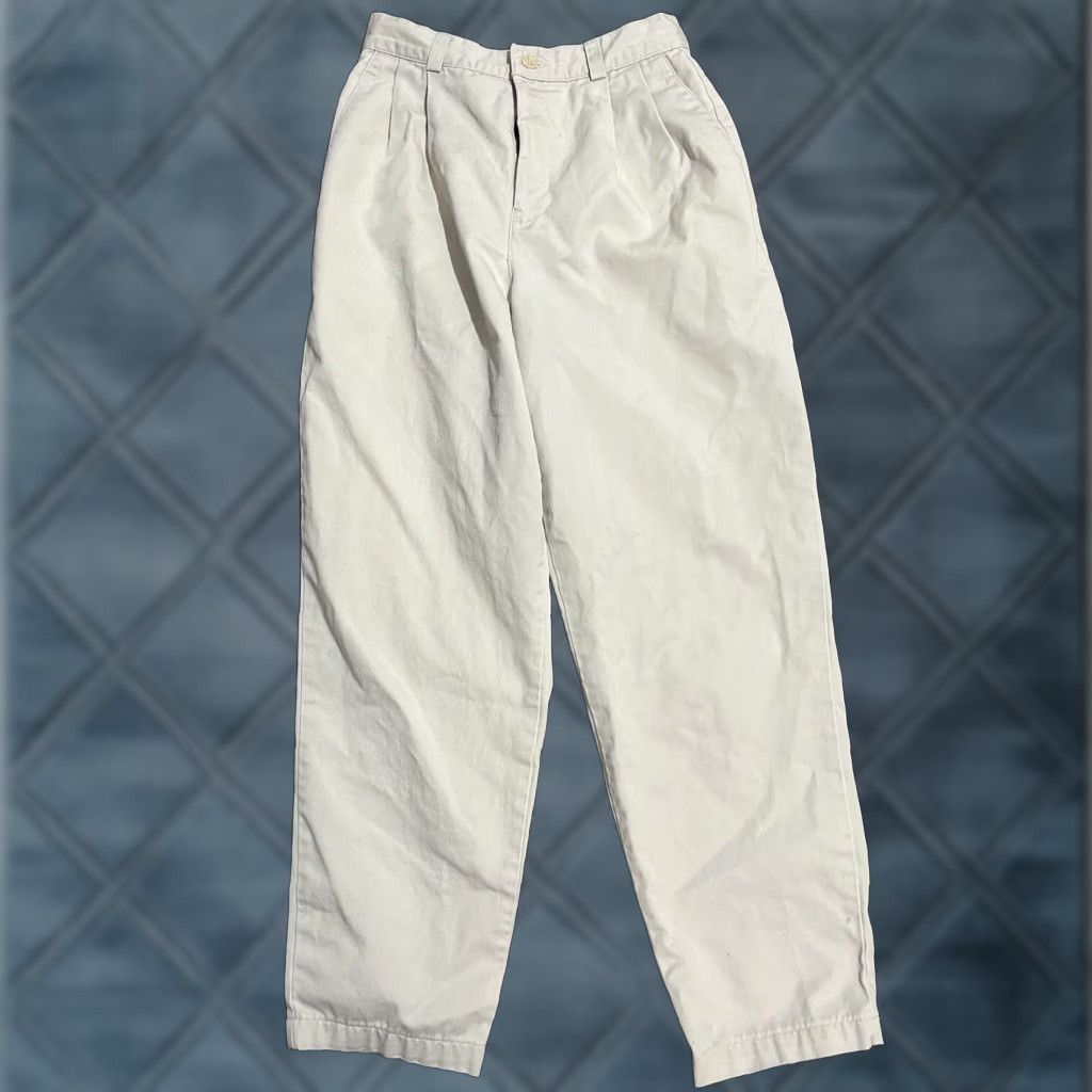 Dockers VINTAGE DOCKERS Khaki Pants Petite 4P Medium Pleated Beige Womens (Petites) Front Pleated Straight Leg Khakis Pants 4P Dockers Beige Size ONE SIZE - 1 Thumbnail
