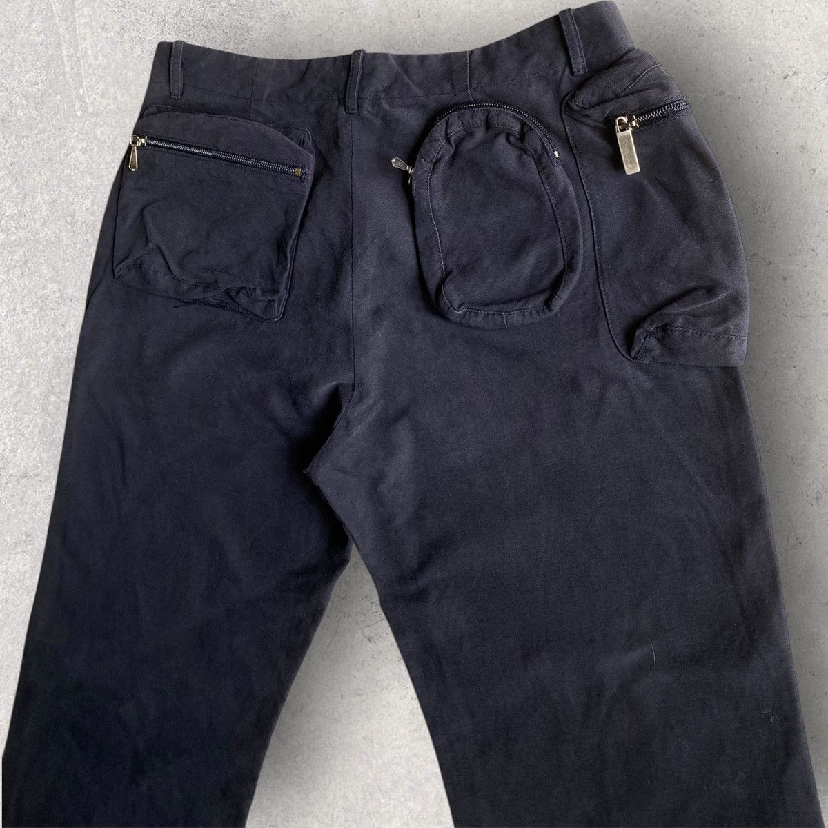 Dirk Bikkembergs × Vintage Bikemberg Dark Navy Utility Cargo Pants Size US 30 / EU 46 - 1 Thumbnail
