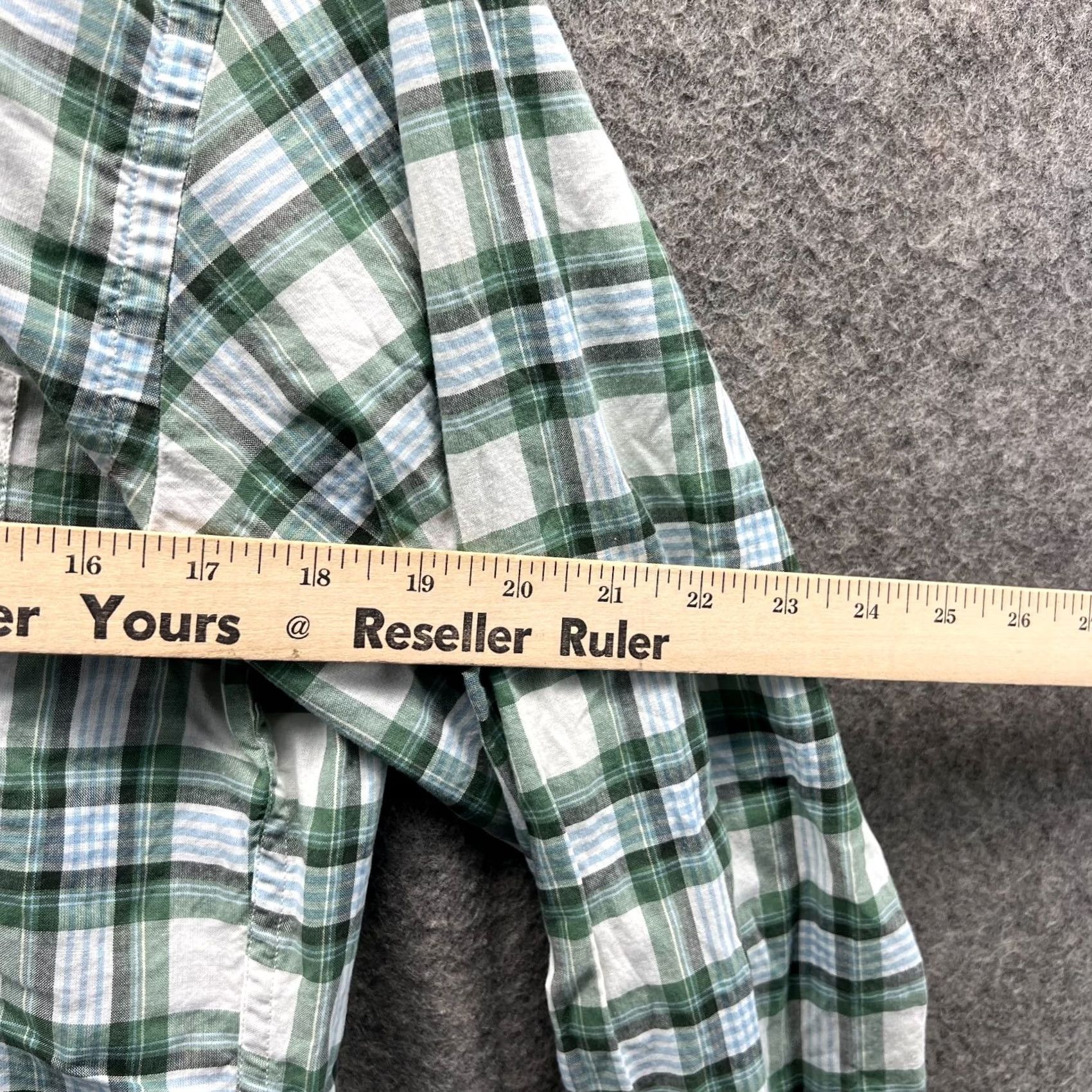 J.Crew VINTAGE J.CREW Shirt Men Small Green White Plaid Button-Down Casual Dress Tailored Wool? No, Cotton Size US S / EU 44-46 / 1 - 5 Thumbnail