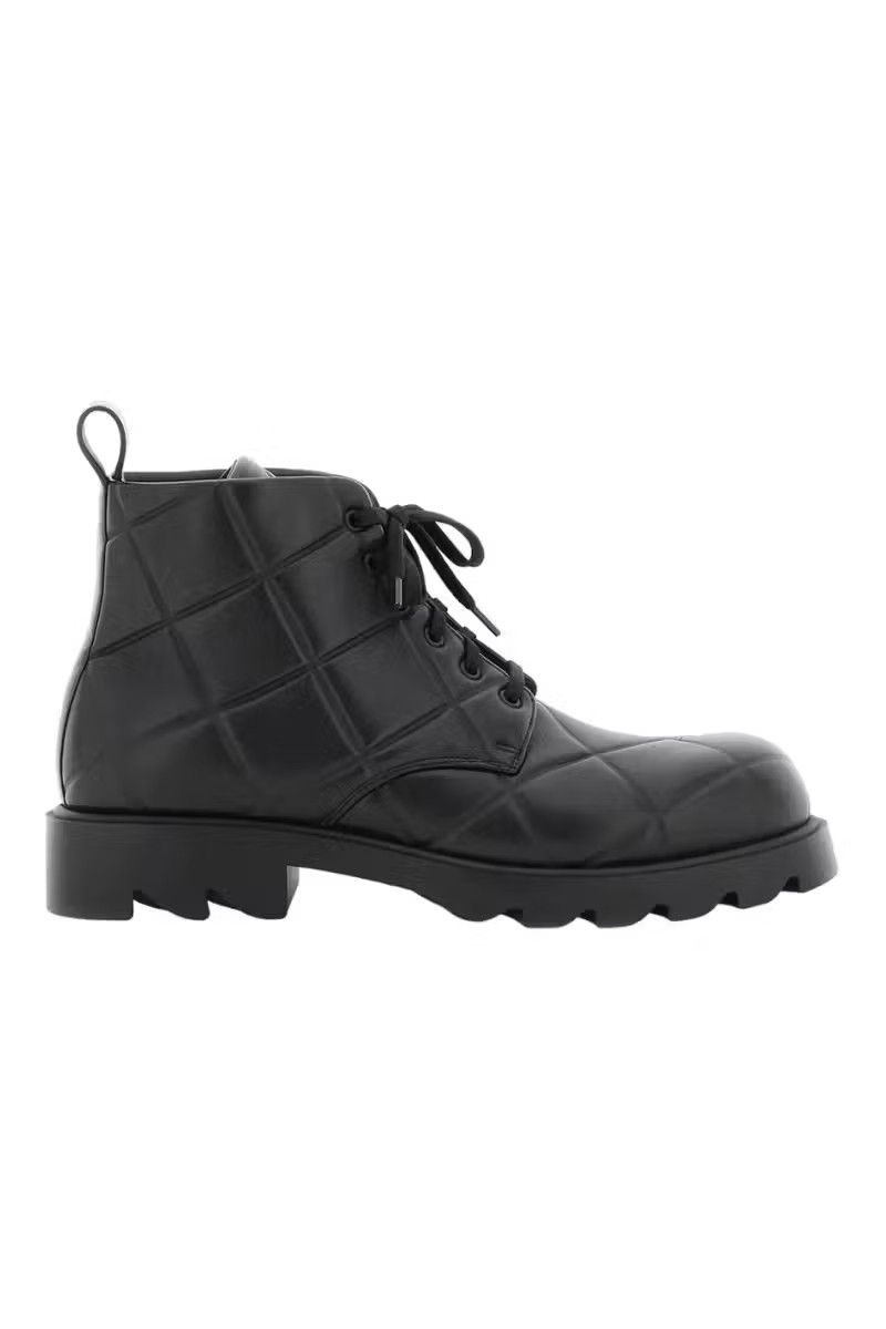 image of Bottega Veneta Oc11Z0124 Strut Grid Boots In Black, Men's (Size 10)