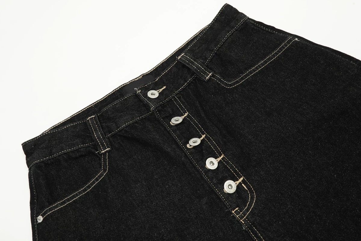 Japanese Brand × Vintage Avant garde retro punk barrel leg jeans pants Size US 30 / EU 46 - 6 Thumbnail