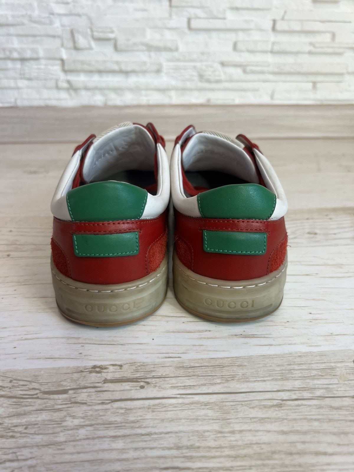 Gucci Gucci Red Suede Nylon Sneakers 494761 Size 38.5 / US 8.5 Size US 8.5 / IT 38.5 - 6 Thumbnail