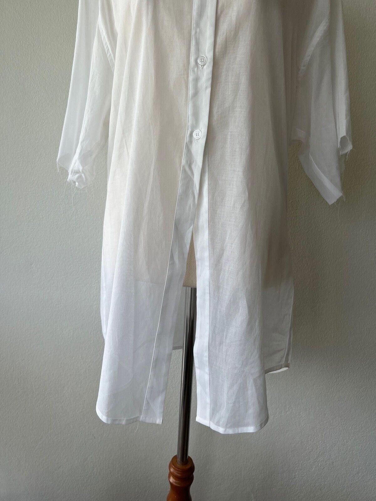 Ksubi new Ksubi womens tee t shirt top small s white sheer raw Size S / US 4 / IT 40 - 3 Thumbnail
