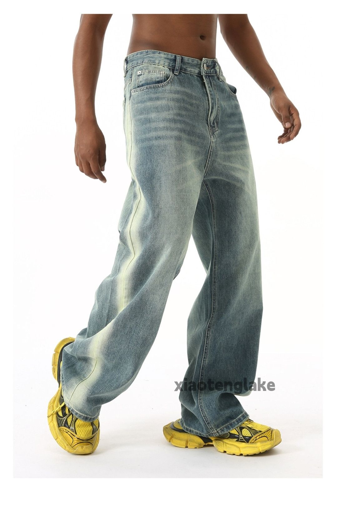 Jean × Vintage washed faded y2k skate hiphop loose baggy jeans Size US 32 / EU 48 - 7 Thumbnail