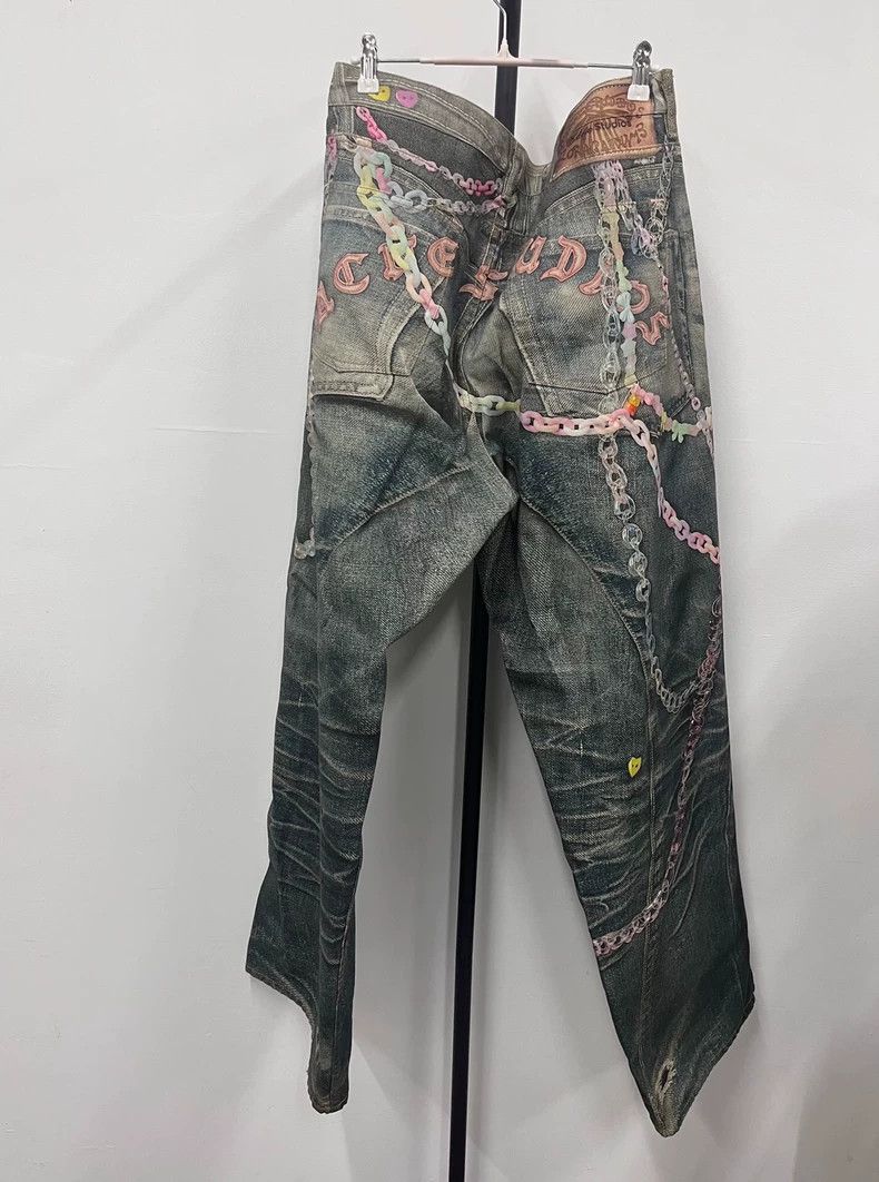 Acne Studios acne studios Candy chain wide-leg jeans 2504-Nextarrow Size US 38 / EU 54 - 2 Thumbnail