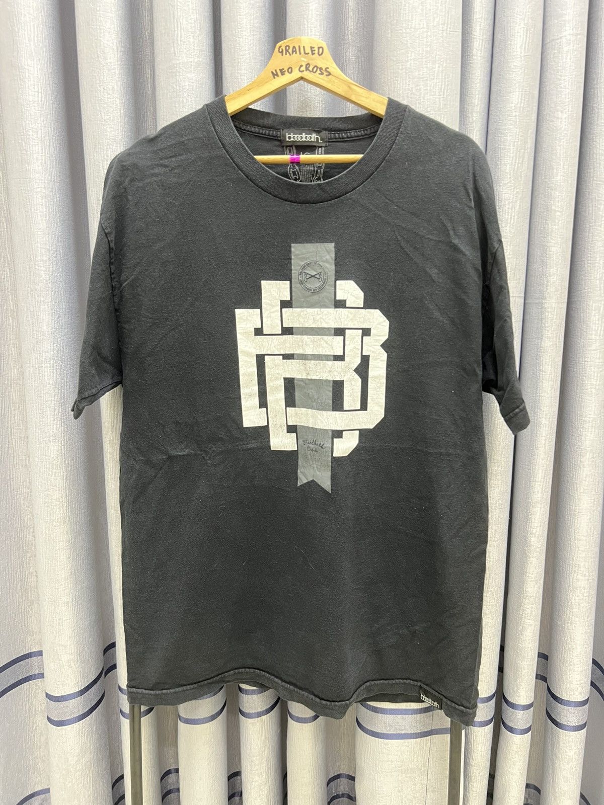 VINTAGE Y2K BLOODBATH PROJECT ESTABLISH BOUNDARIES LOGO TEE