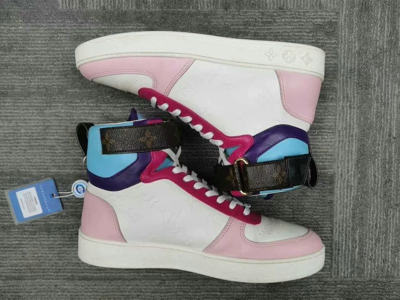 Louis Vuitton Louis Vuitton HighTop Sneakers with Pink-2506 Size US 7 / EU 40 - 4 Thumbnail