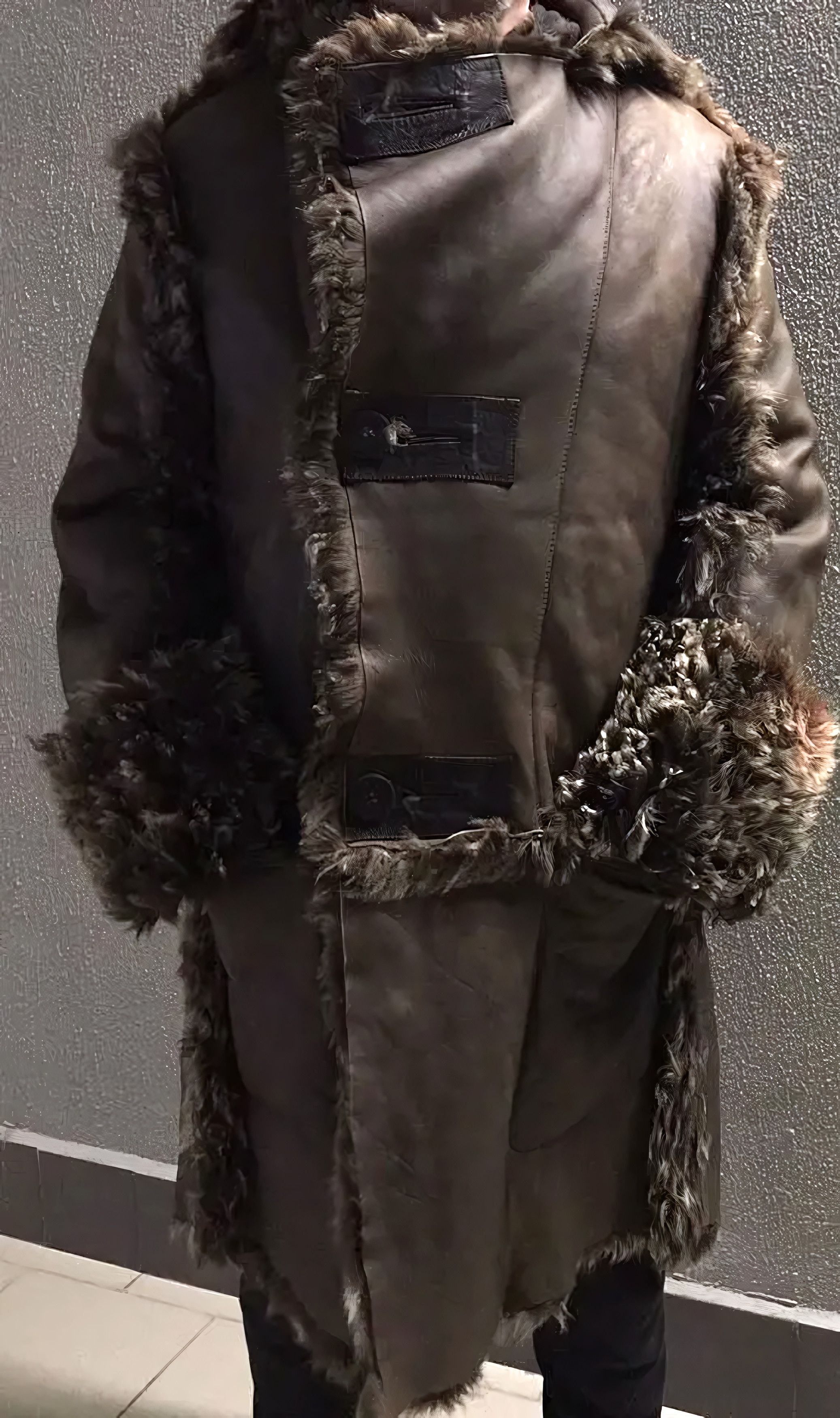 ROBERTO CAVALLI SHEARLING COAT JACKET
