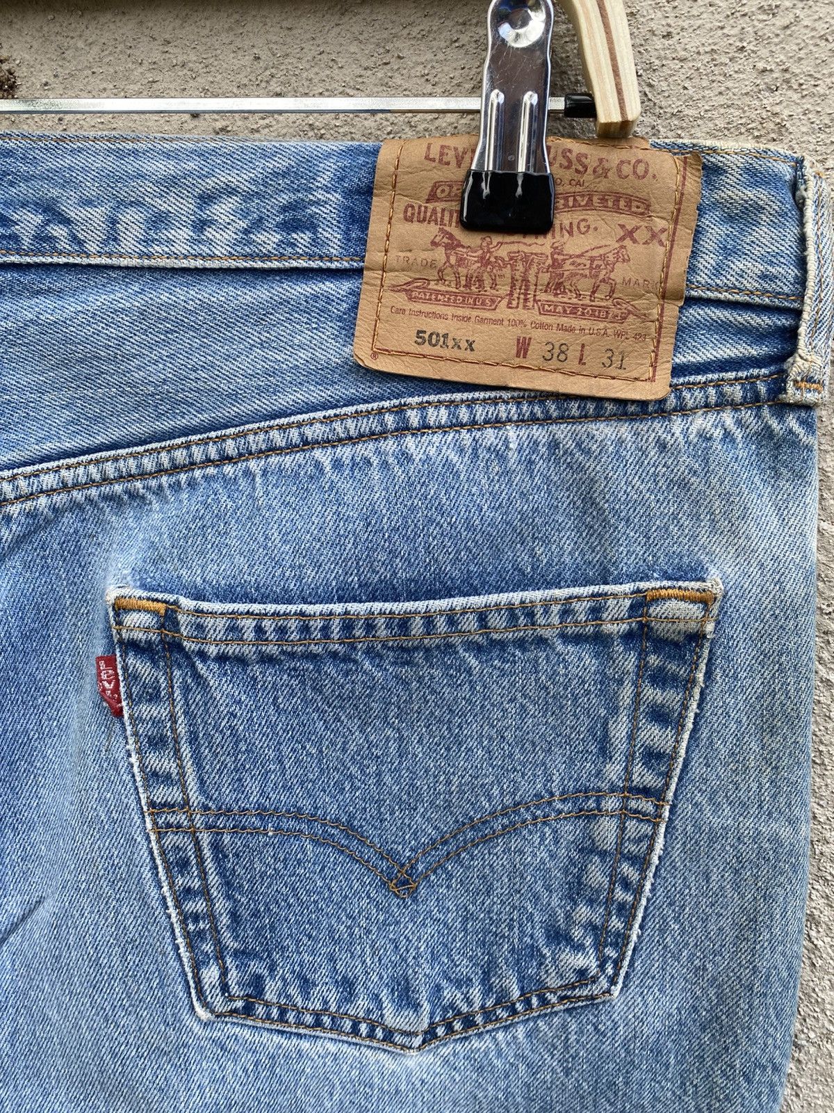 Levi's × Levi's Vintage Clothing × Vintage W38x28 vintage levi's 501xx repaired made in USA Size US 38 / EU 54 - 6 Thumbnail