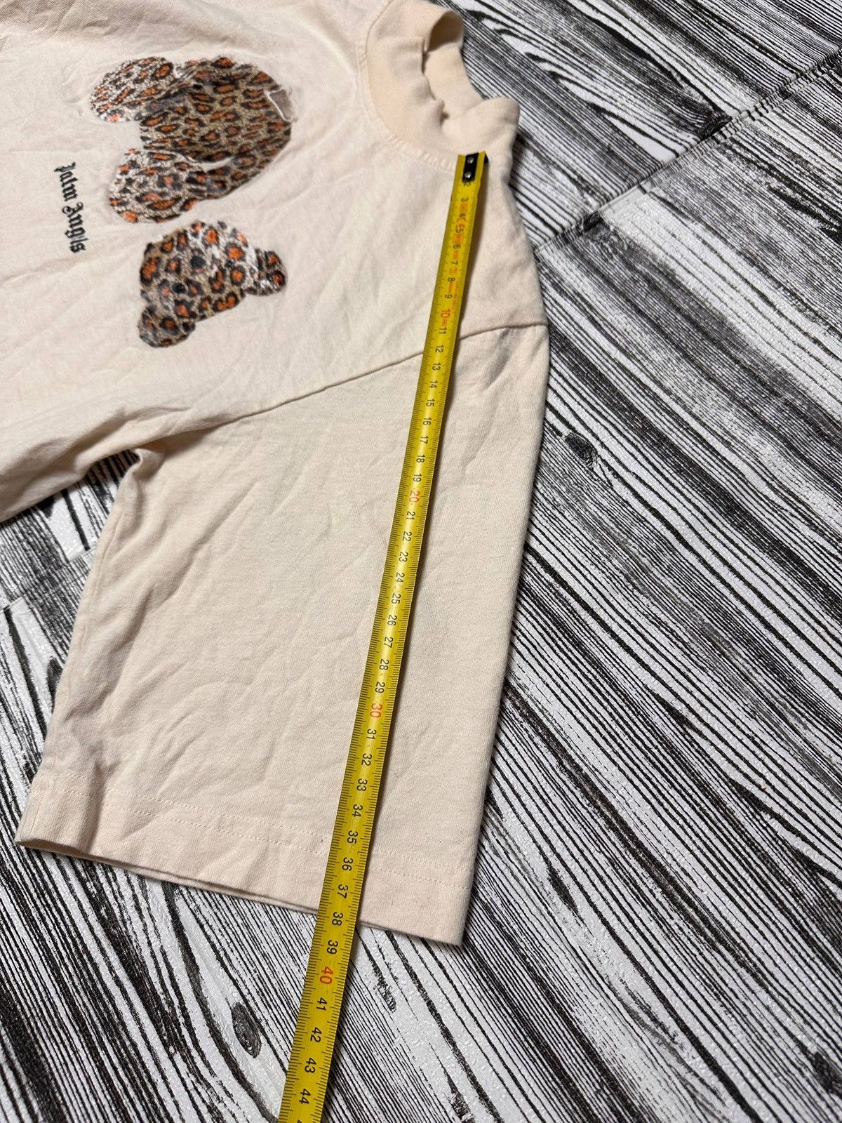 Palm Angels PALM ANGELS Cropped Leopard Beige BEAR TEE SIZE XXS Size XXS / US 00 / IT 34 - 15 Thumbnail