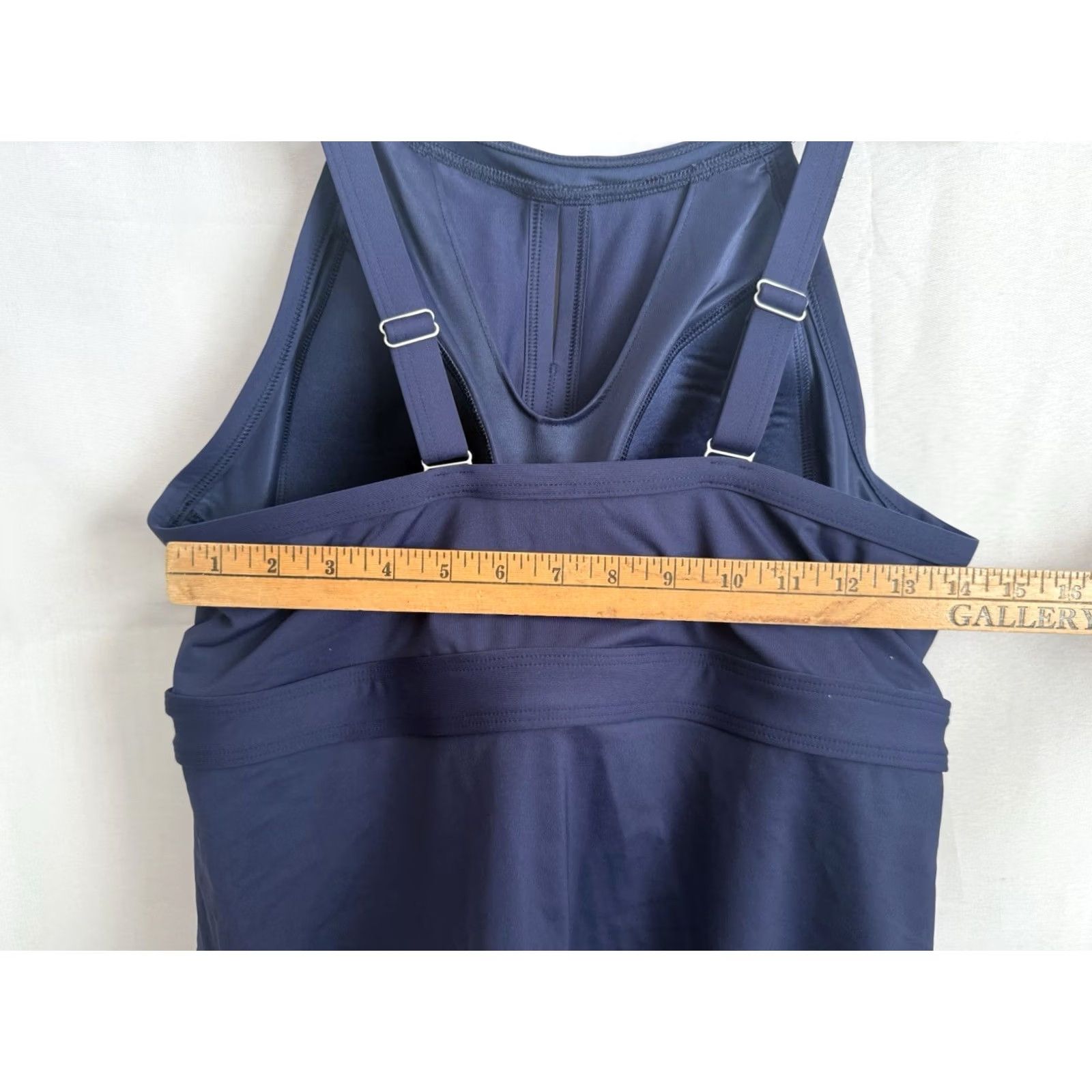 Lands' End Lands End Womens 16W DDD Navy High Neck Tankini Swimsuit Top Beach Pool Size XXL / US 16-18 / IT 52-54 - 4 Thumbnail