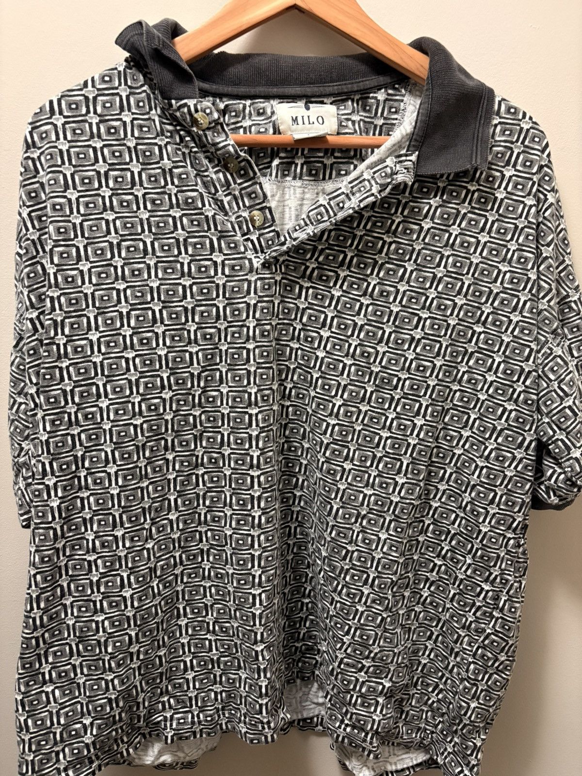 Other Pattern Vintage Polo Size US L / EU 52-54 / 3 - 3 Thumbnail