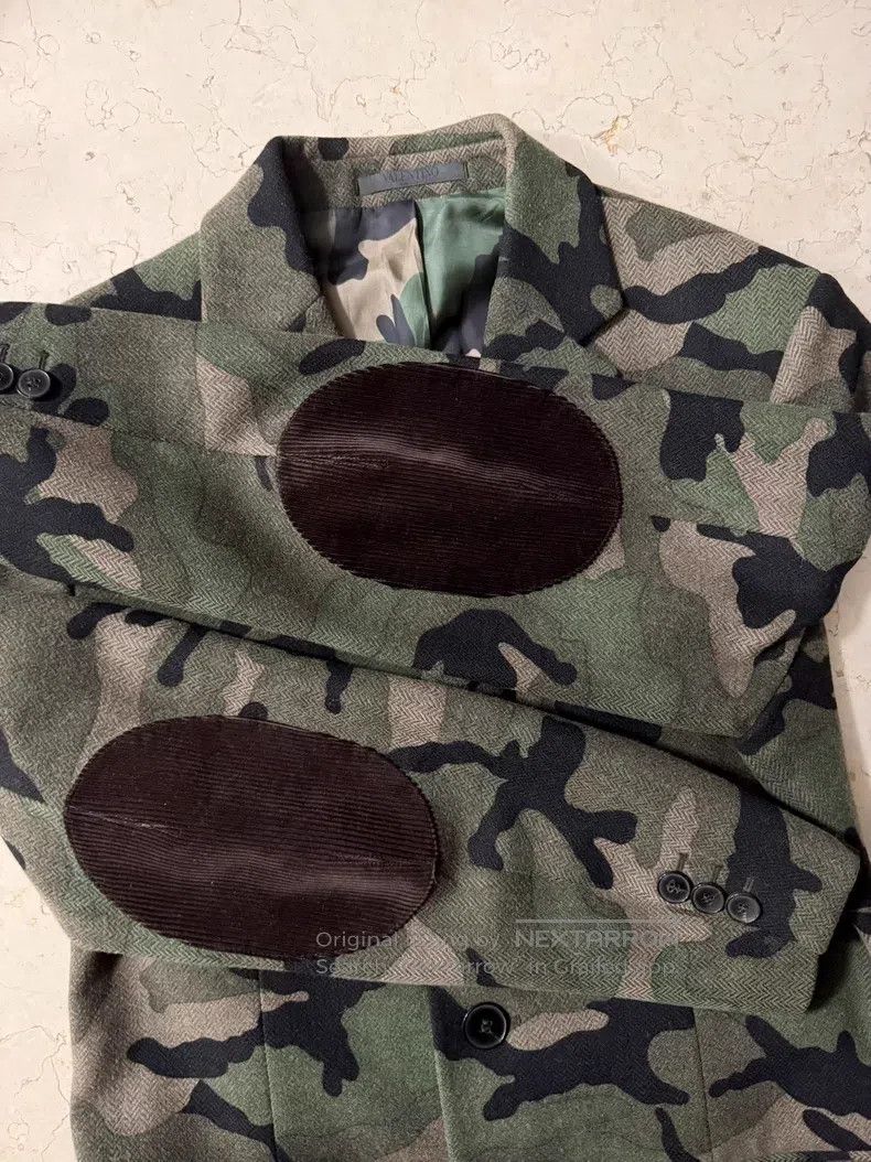 Valentino Valentino Camouflage wool coat Size US M / EU 48-50 / 2 - 6 Thumbnail