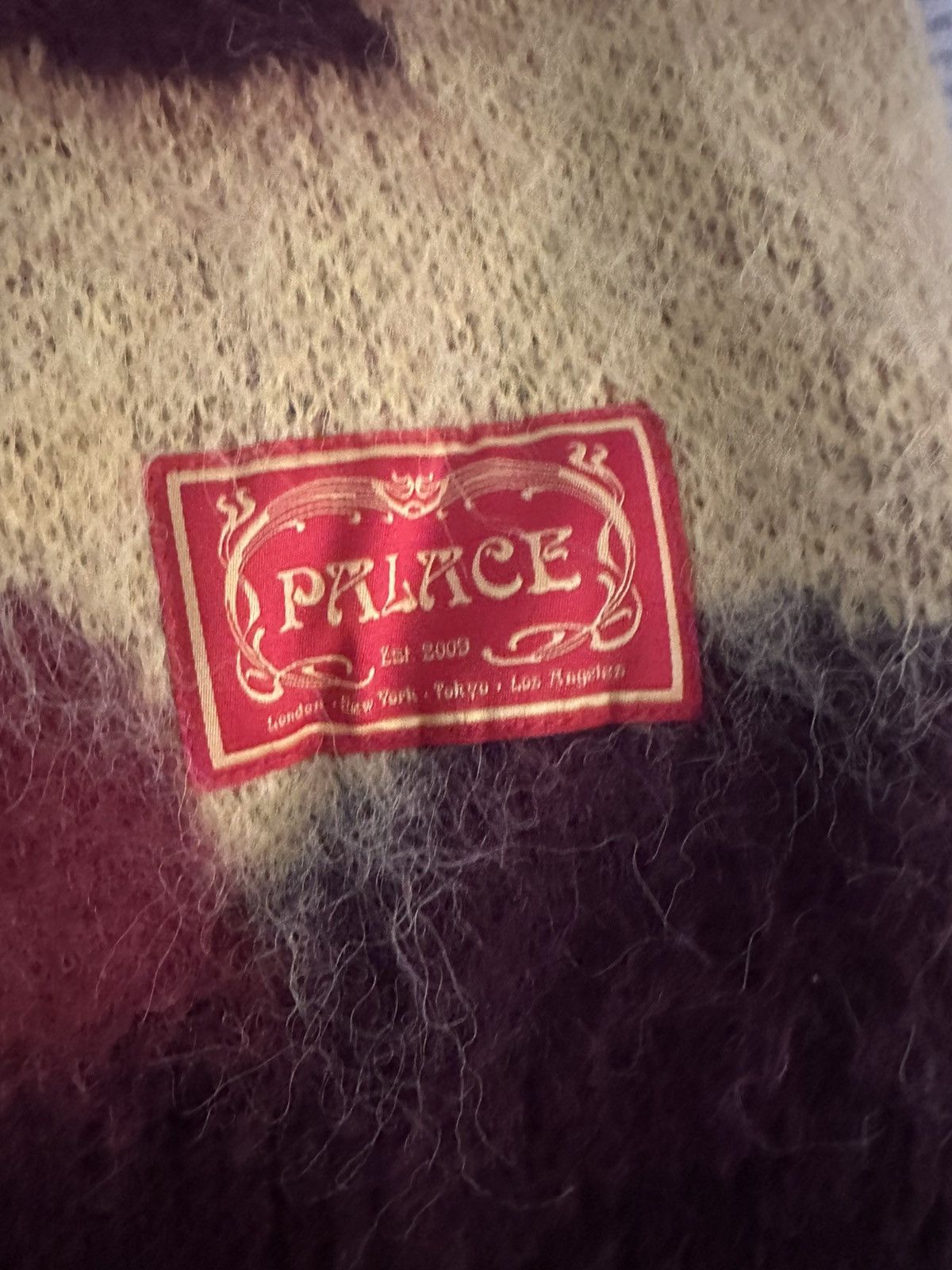 Palace Palace mohair hairy camo sweater red orange Size US L / EU 52-54 / 3 - 5 Thumbnail