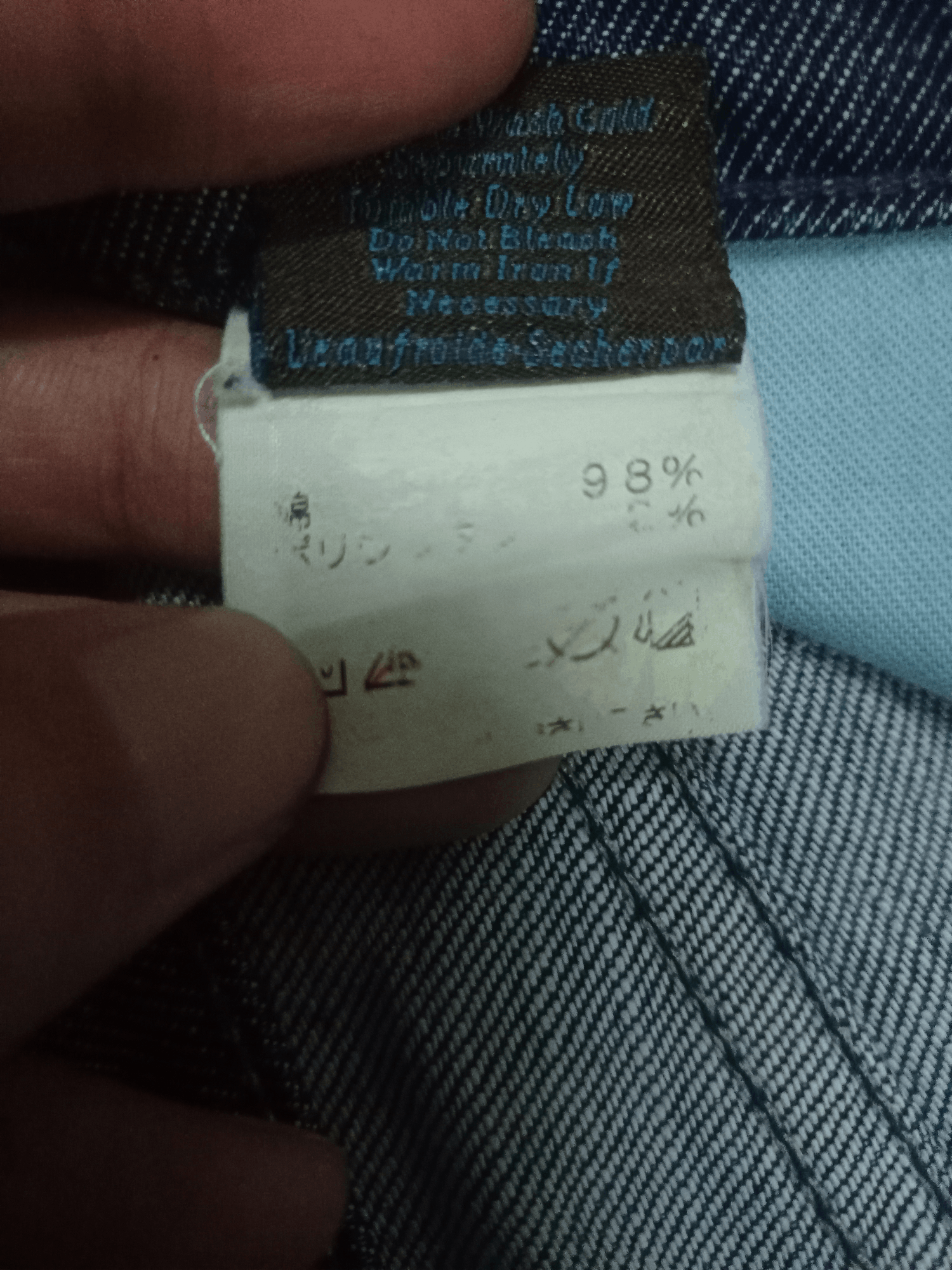 Other Vintage James Cured Blue Wash Distressed Flare Jeans Size US 31 - 16 Thumbnail