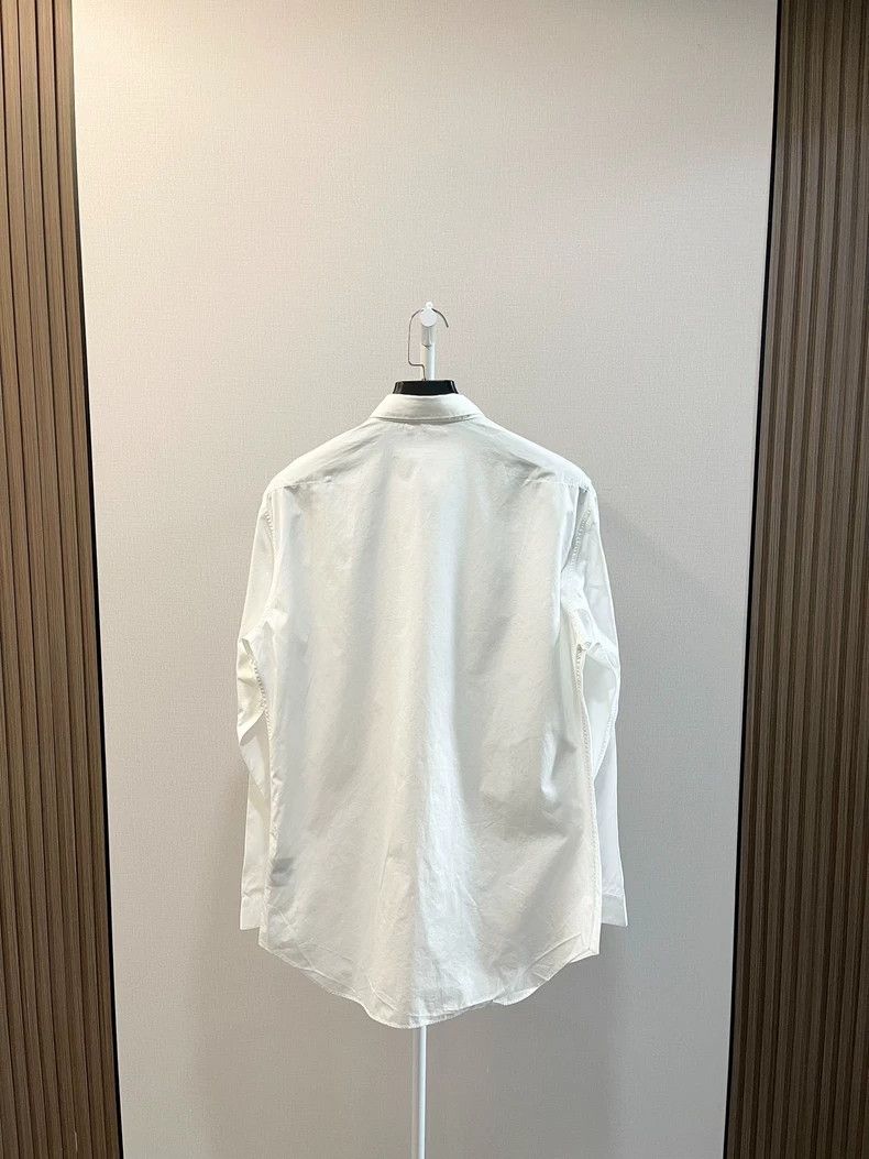 Dior Dior White Metal Button CD Letter Logo Long-sleeved Shirt 2 Size US XXS / EU 40 - 2 Thumbnail