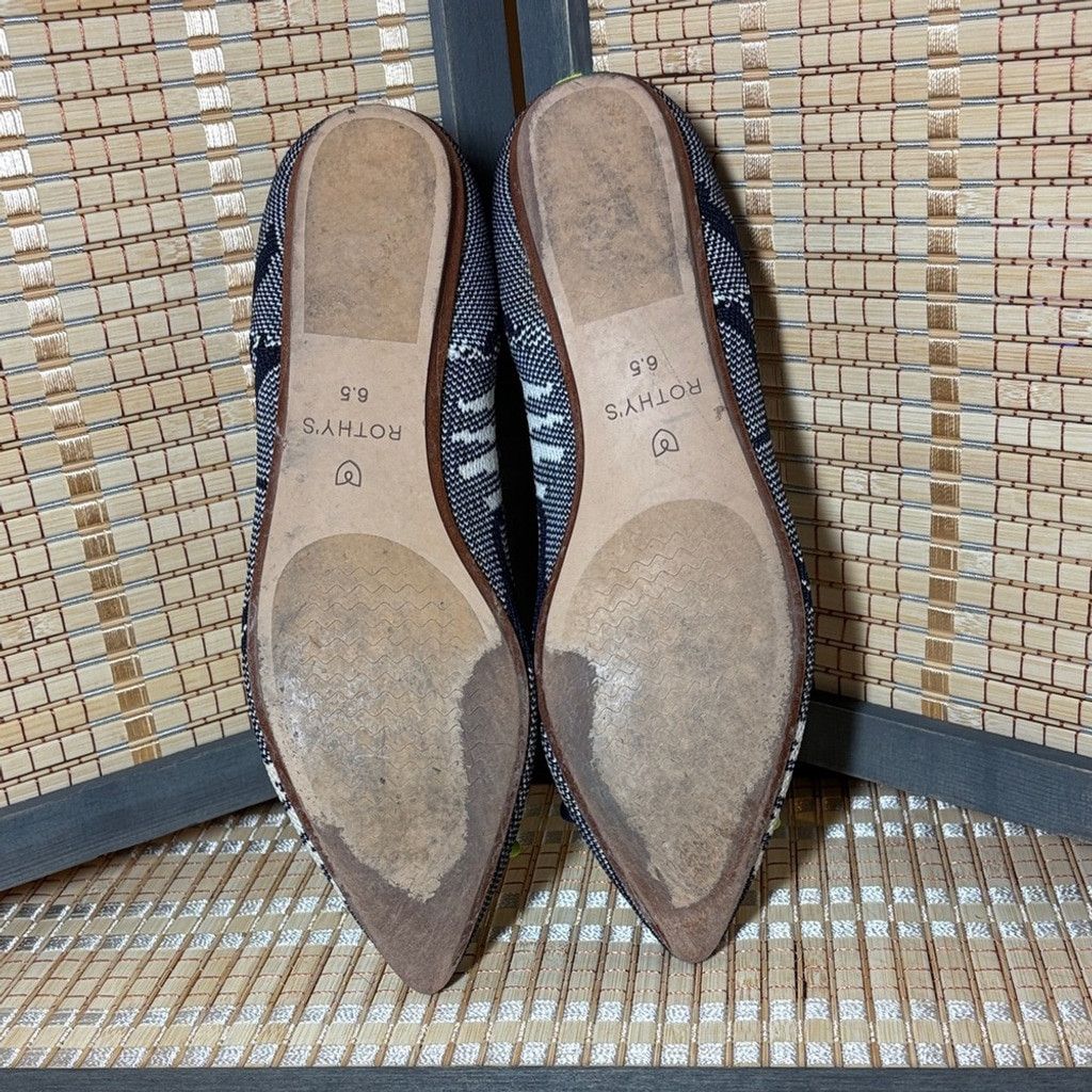 Rothy's Rothy's The Point Bow Botanical Women's Flats Size US 6.5 / IT 36.5 - 3 Thumbnail