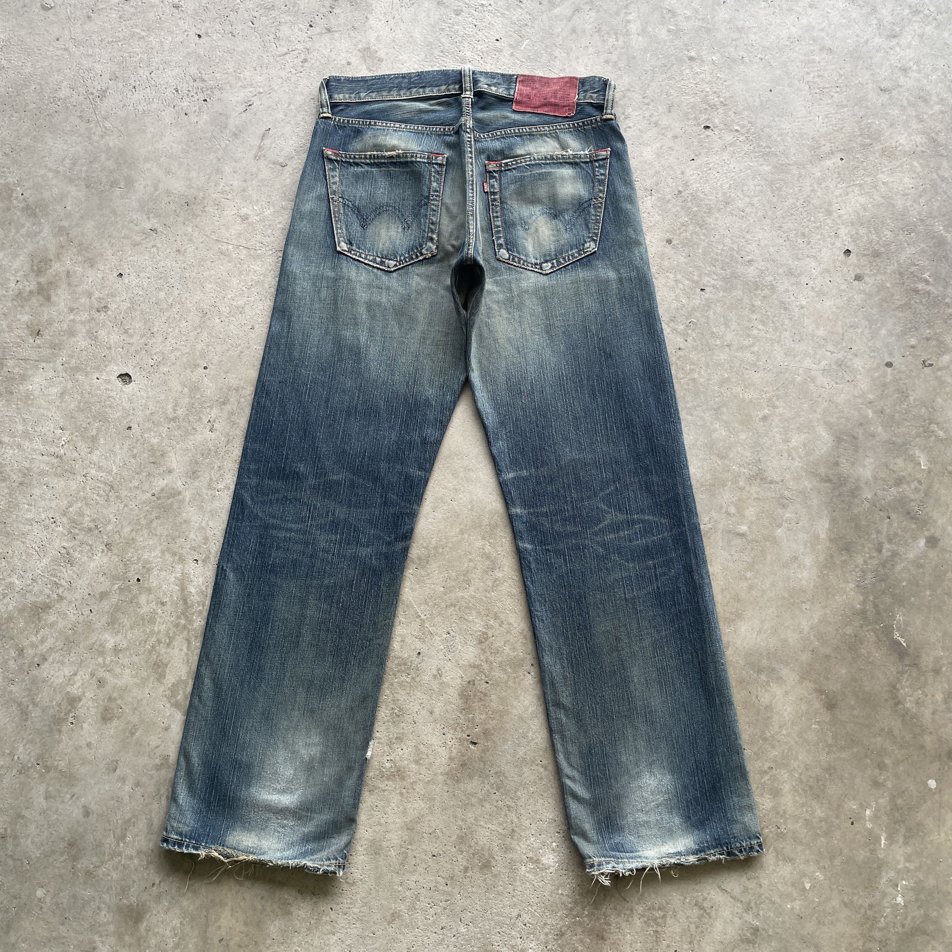 Japanese Brand W34 VINTAGE EDWIN 504 MUDWASH FADED DISTRESSED JEANS PANTS Size US 34 / EU 50 - 11 Thumbnail