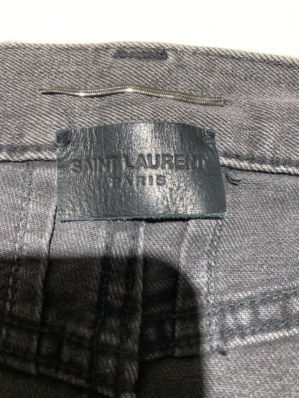 Saint Laurent Paris Saint Laurent 2013 DO2 Grey Skinny Jeans Size US 36 / EU 52 - 5 Thumbnail