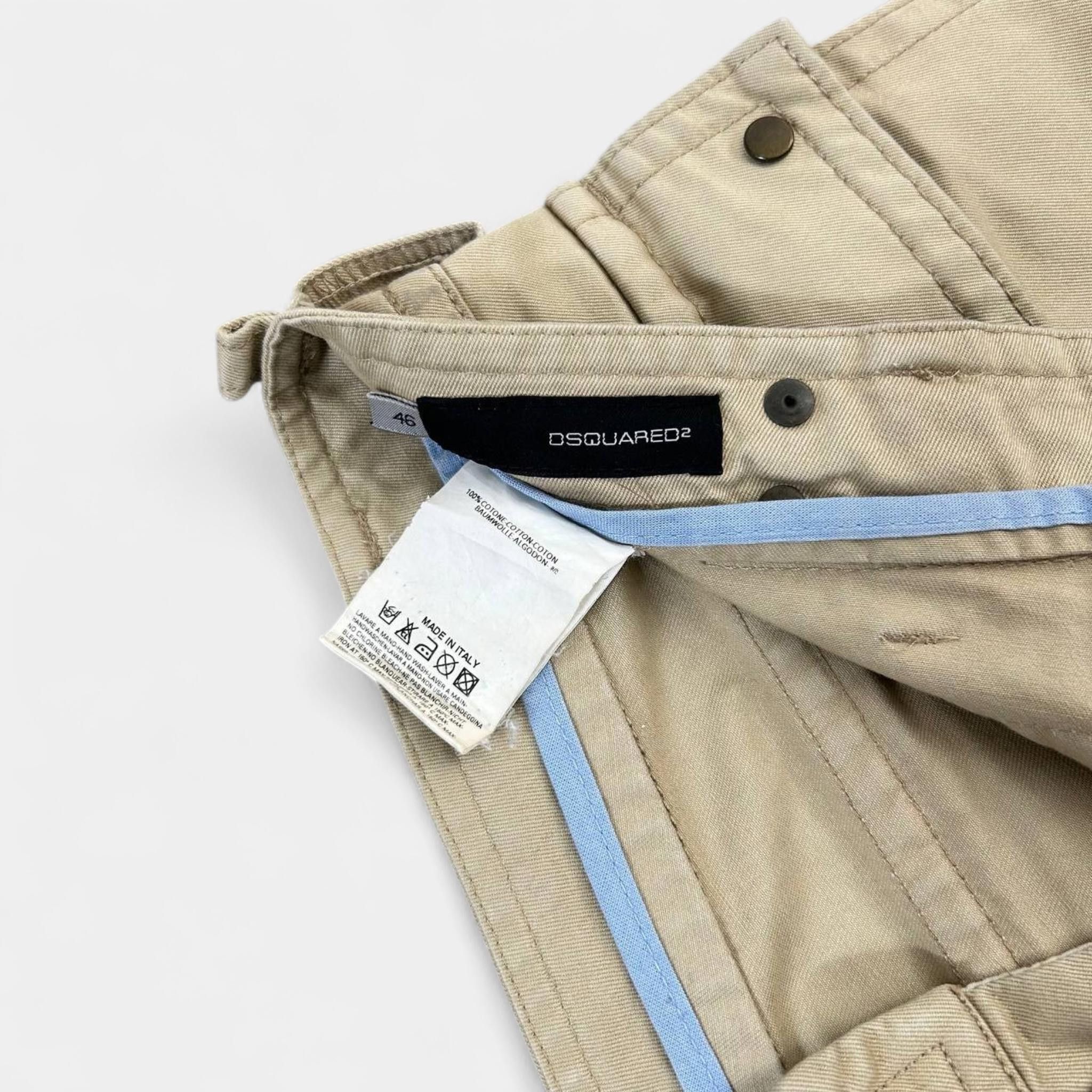 Dsquared2 Dsquared2 Flare Beige Cargo Pants Size US 31 - 7 Thumbnail