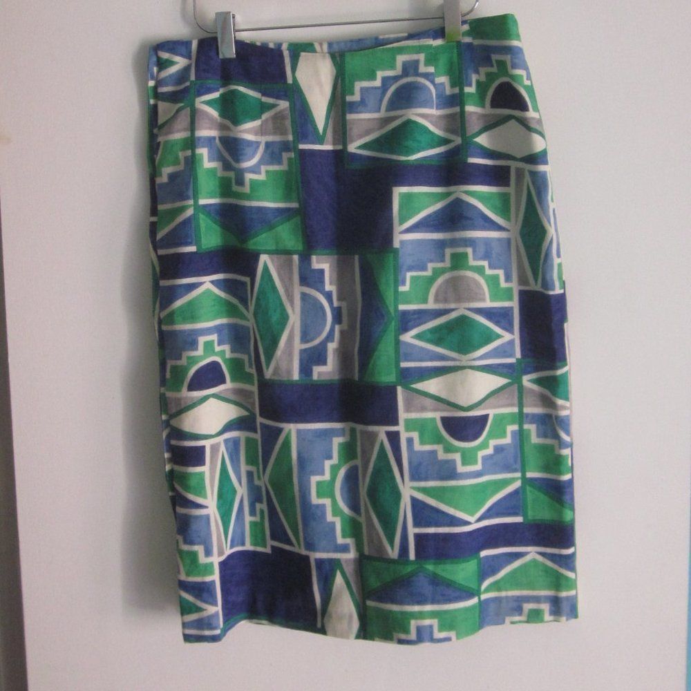 By Malene Birger Helene Sidel Vintage 1960's Button Up Skirt Size 12 Lined 31 Size 30" / US 8 / IT 44 - 8 Thumbnail