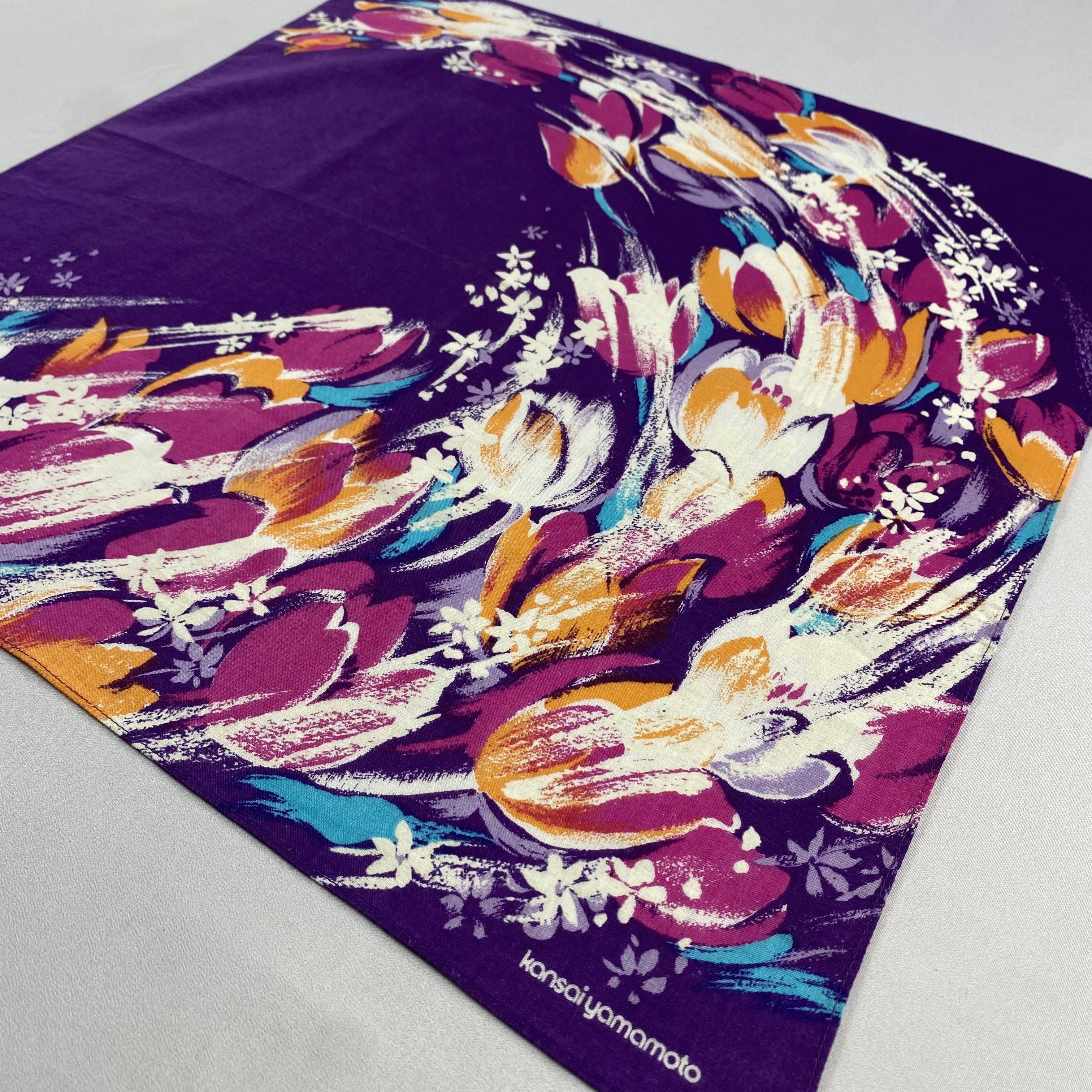 Kansai Yamamoto × Vintage Kansai Yamamoto Bandana/ Handkerchief / Neckerchief-P556 Size ONE SIZE - 2 Thumbnail