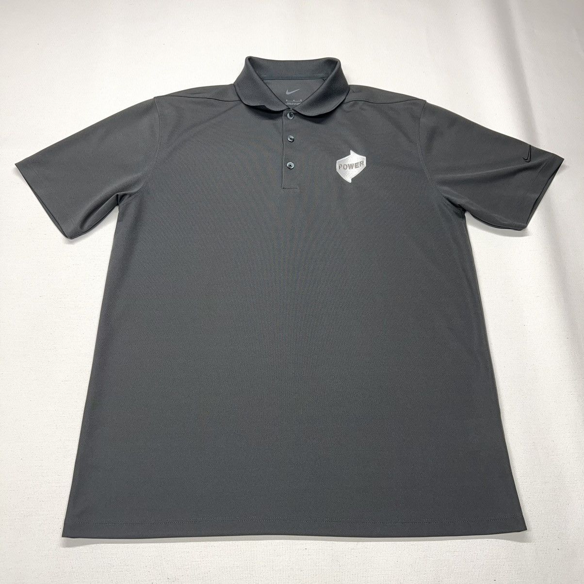 Nike Nike Polo Shirt Grey Golf Embroidered Power Logo Athletic Size US M / EU 48-50 / 2 - 1 Thumbnail