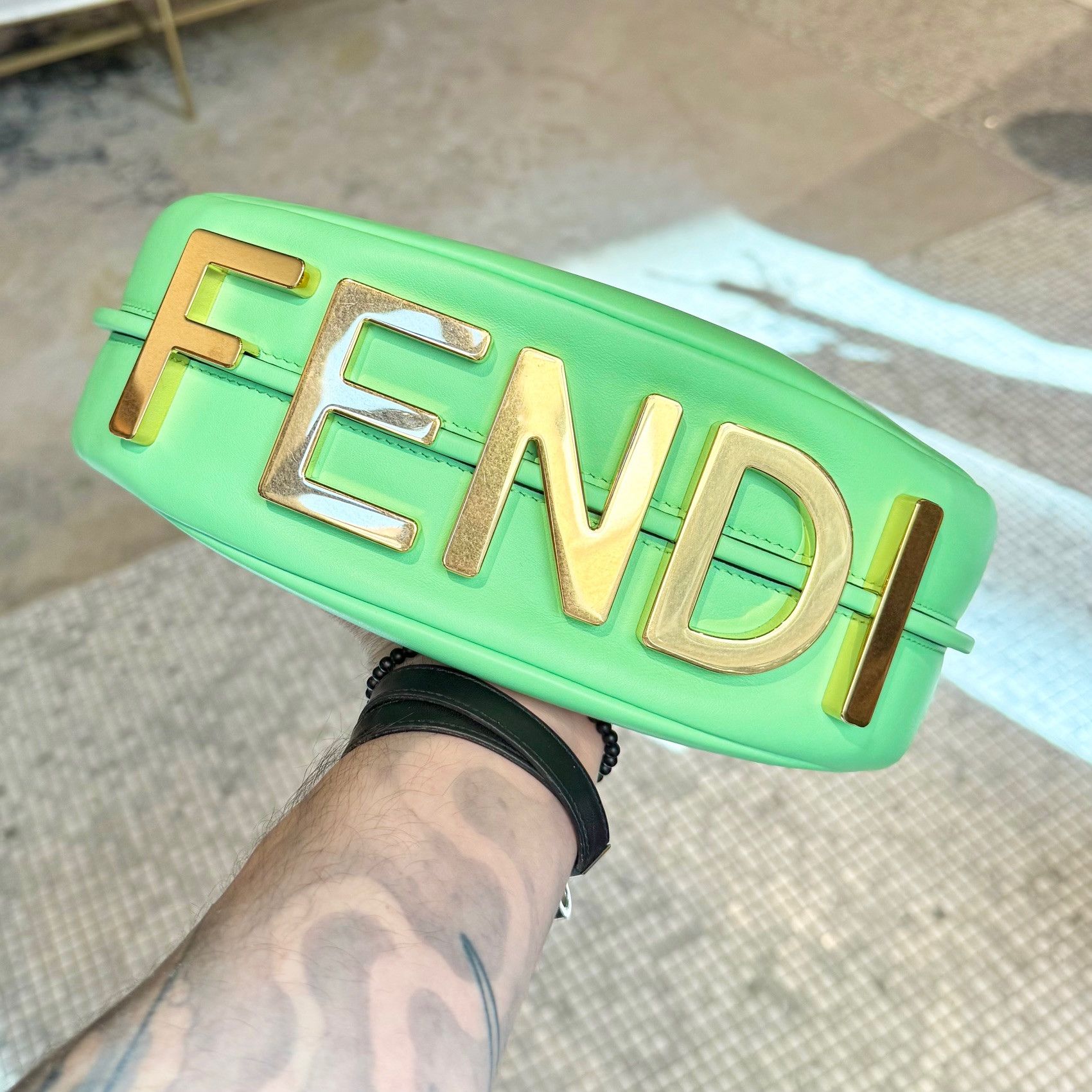 Fendi Fendi Green Leather Fendigraphy Small Bag Size ONE SIZE - 13 Thumbnail