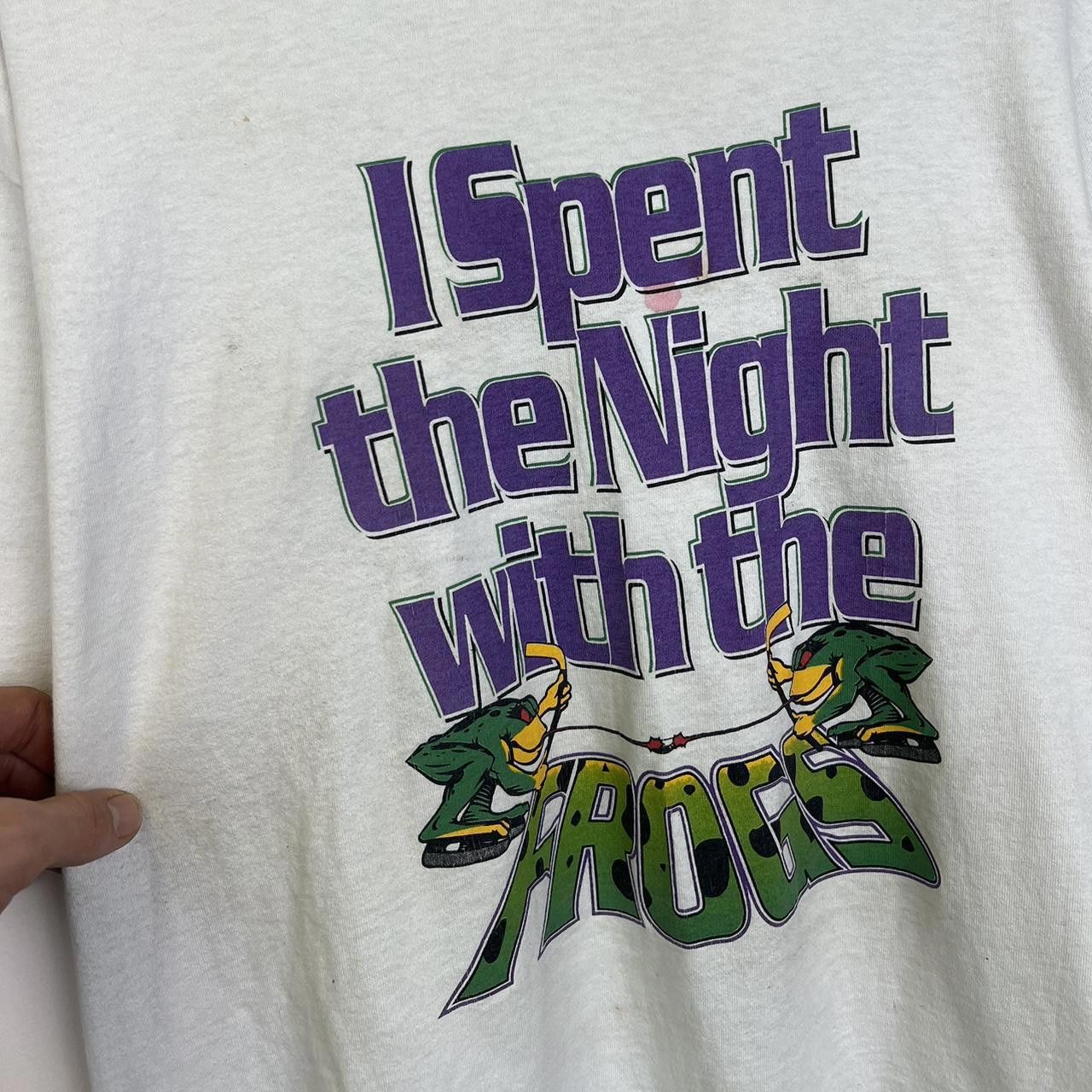 Designer Vintage T-Shirt - I Spent the Night with the Frogs 80s 90s Size US XL / EU 56 / 4 - 2 Thumbnail