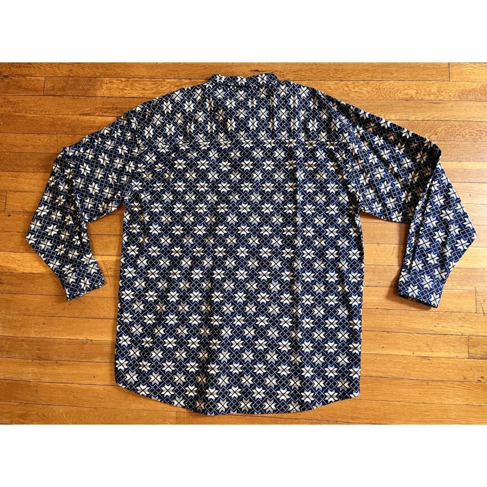 Enyce VINTAGE Enyce All Over Print Shirt Men’s XL Blue Geometric 90s Casual Button-Up Mens Size US XL / EU 56 / 4 - 7 Thumbnail