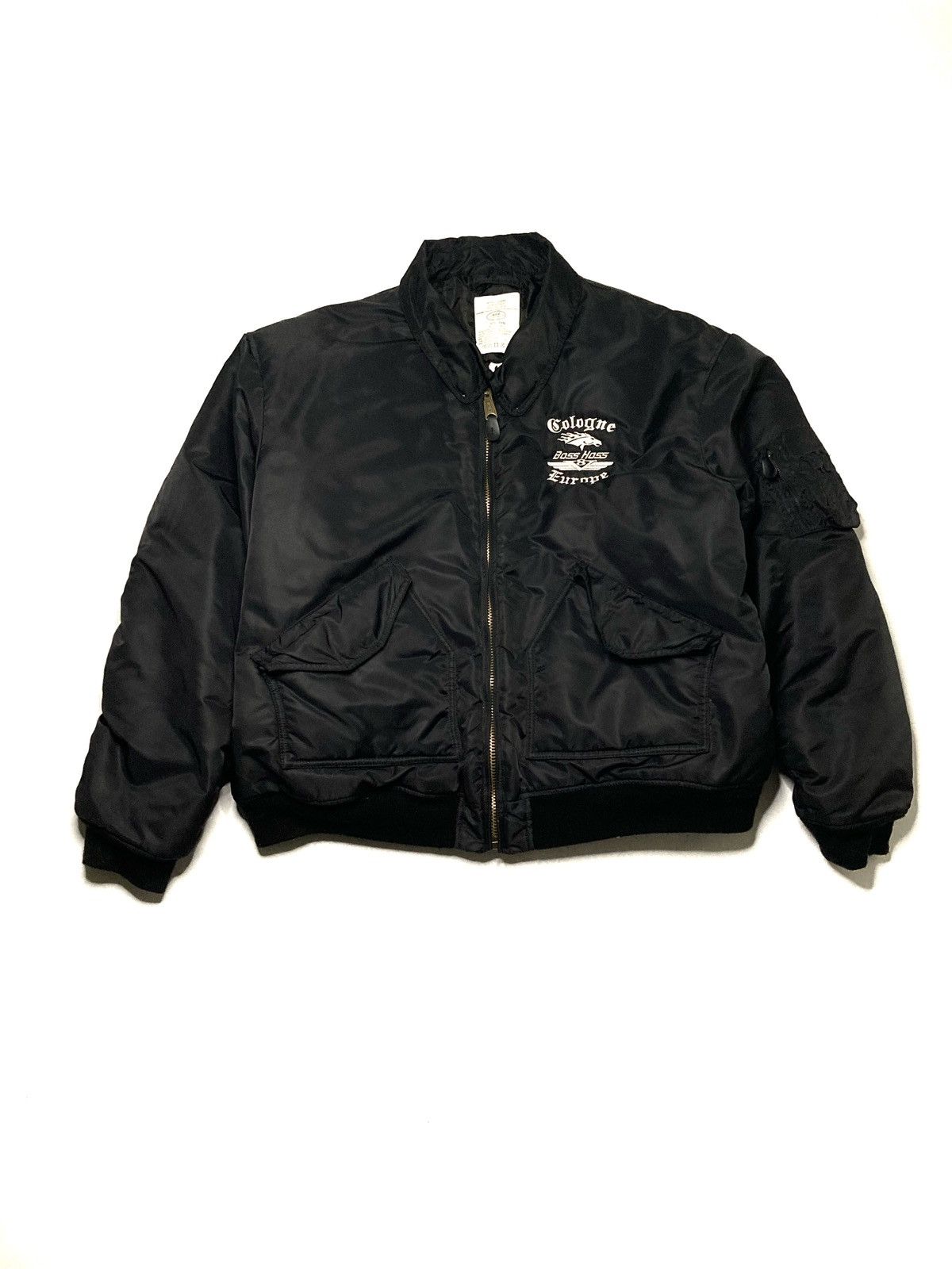 image of Avant Garde x Bomber Jacket Cwu-45 Vintage Flyers Bomber Jacket in Black, Men's (Size 2XL)