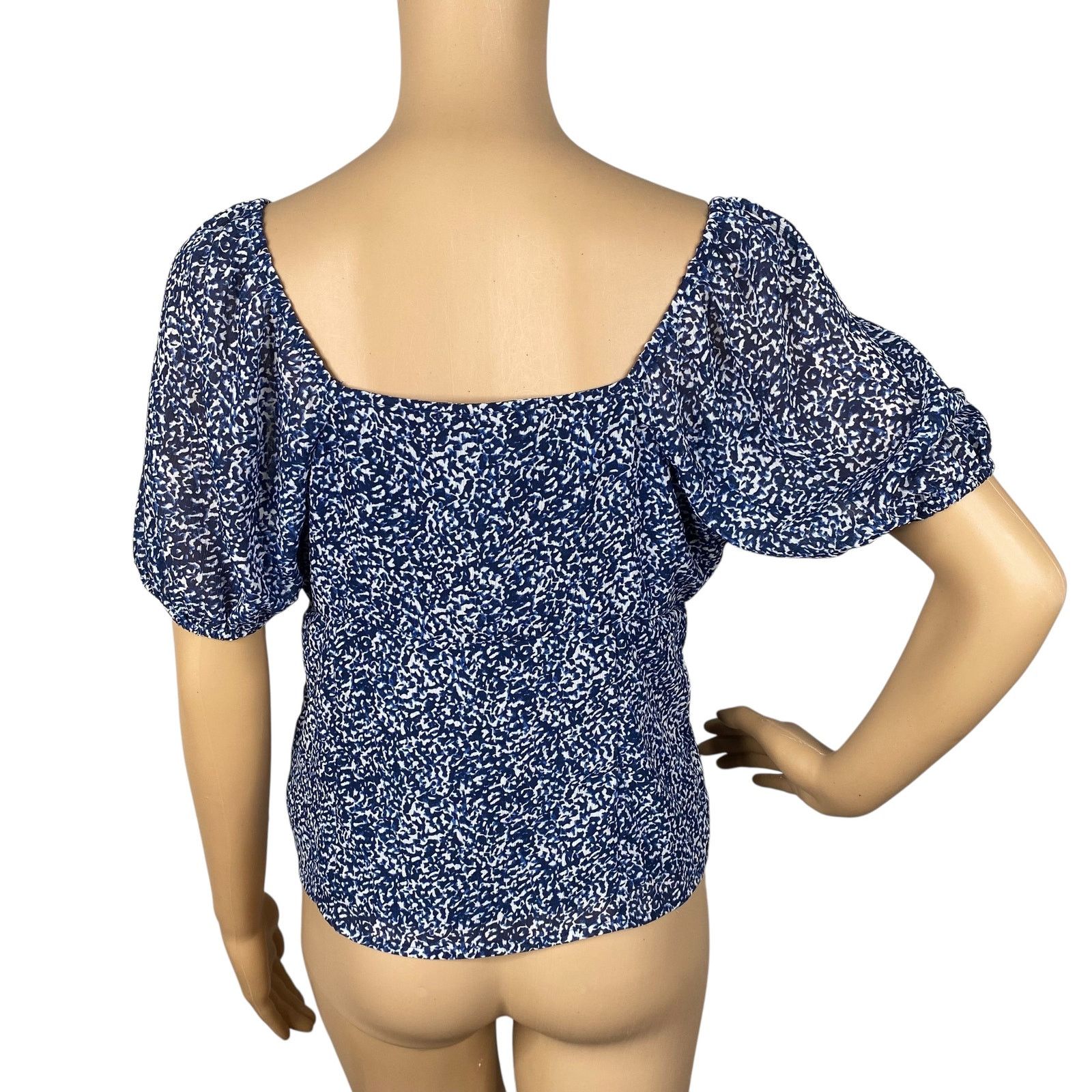Madewell Madewell Sweetheart Bengali Block Print Puff Sleeve Top SZ 2 Size XS / US 0-2 / IT 36-38 - 10 Thumbnail