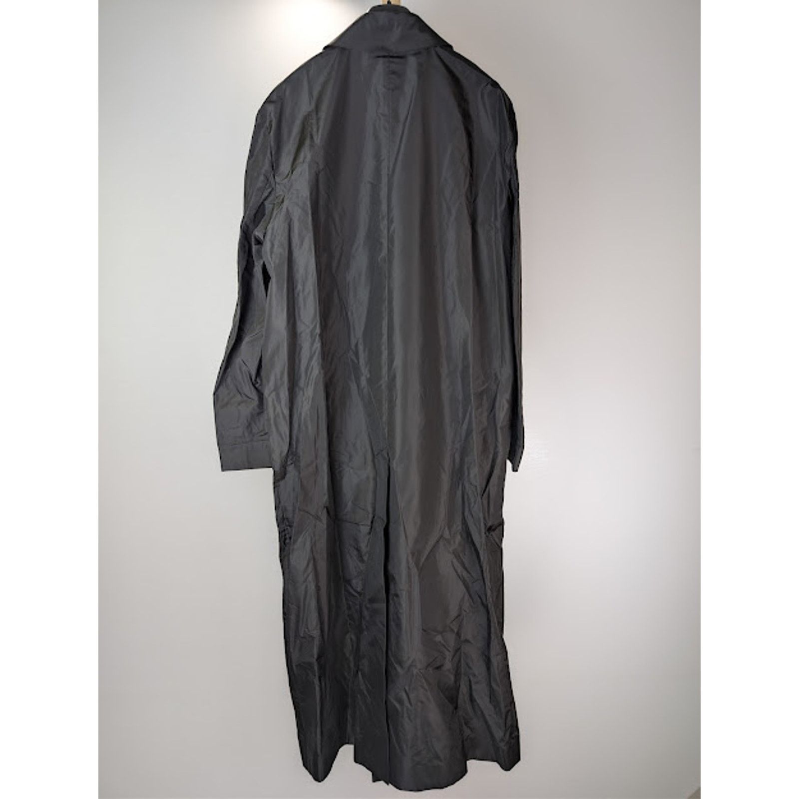 Saint Laurent Paris o1rshd1 Double-Breasted 6-Button Taffeta Coat in Black Size US L / EU 52-54 / 3 - 11 Thumbnail