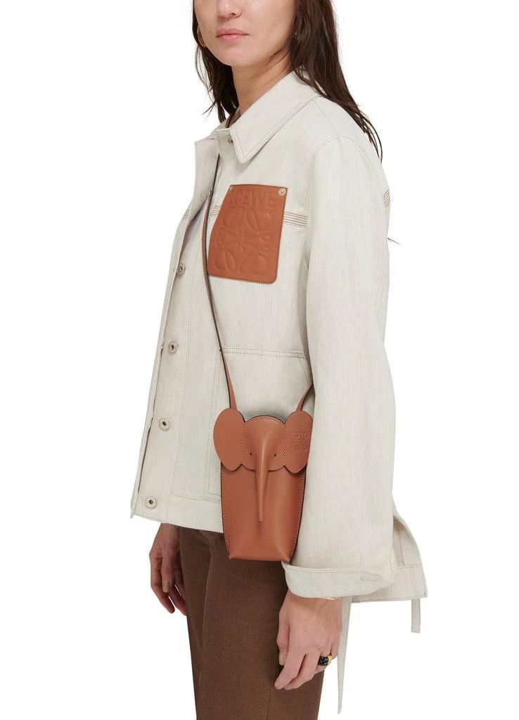 Loewe o1in1g0526 Size: OS / Elephant Pocket Pouch in Brown Size ONE SIZE - 7 Thumbnail
