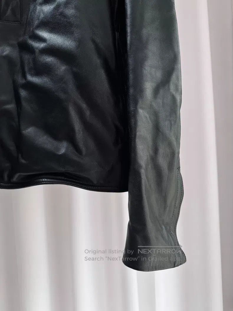 Dior Dior Black Leather Jacket with Hidden Buttons i Size US M / EU 48-50 / 2 - 5 Thumbnail