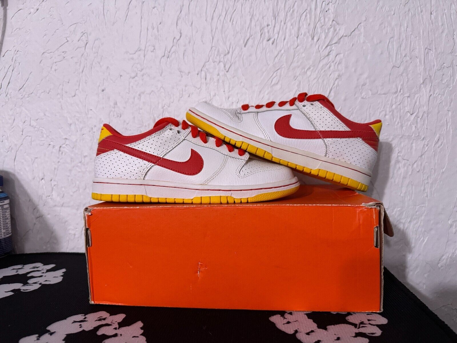 Nike × Vintage Nike NYX Dunk Low Ronald McDonald White Red Yellow US 4Y Size US 5.5 / IT 35.5 - 2 Thumbnail