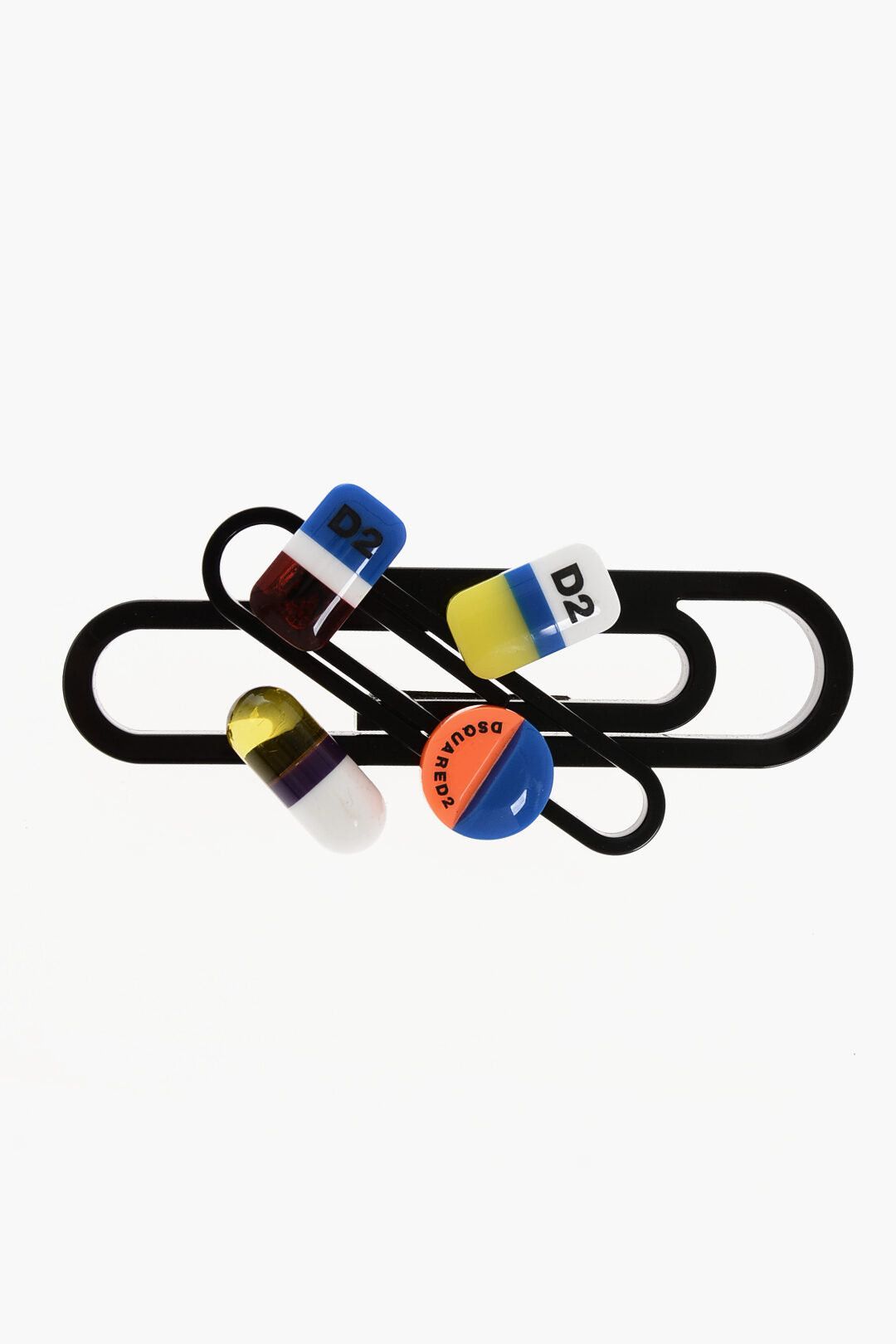 Dsquared2 Solid-Color Brooch with Appliqués Size ONE SIZE - 1 Thumbnail