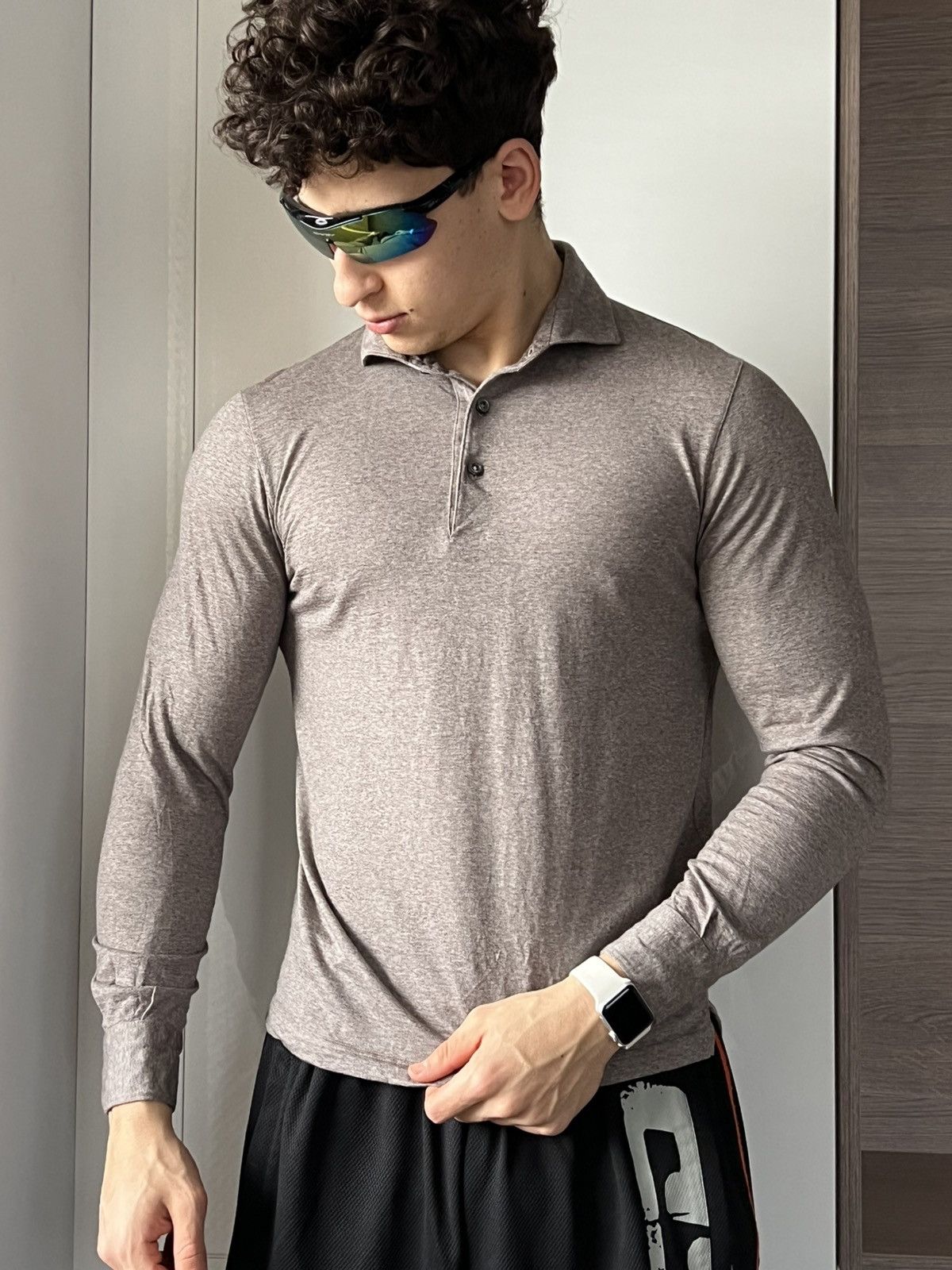 Gran Sasso ‼️Rare Luxury Gran Sasso Italy Virgin Wool 100% Button Polo ‼️ Size US L / EU 52-54 / 3 - 7 Thumbnail