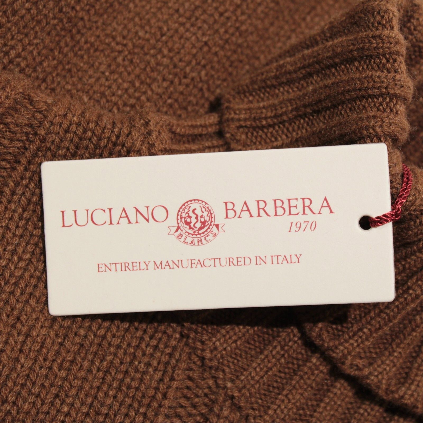 Luciano Barbera Luciano Barbera Sweater Size US M in Brown Size US M / EU 48-50 / 2 - 2 Thumbnail