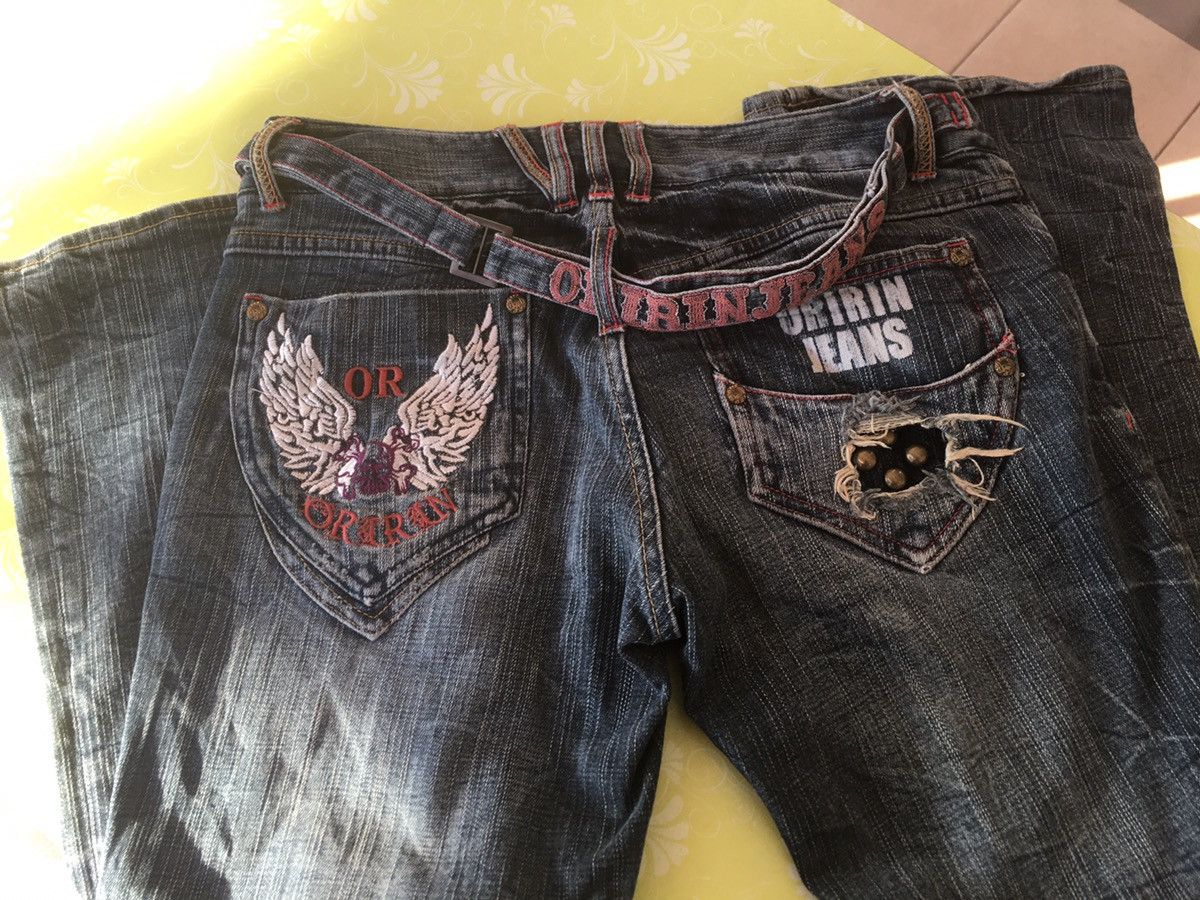 Japanese Brand × Vintage Oririn jeans,wing design conception jeans Size 32" / US 10 / IT 46 - 11 Thumbnail