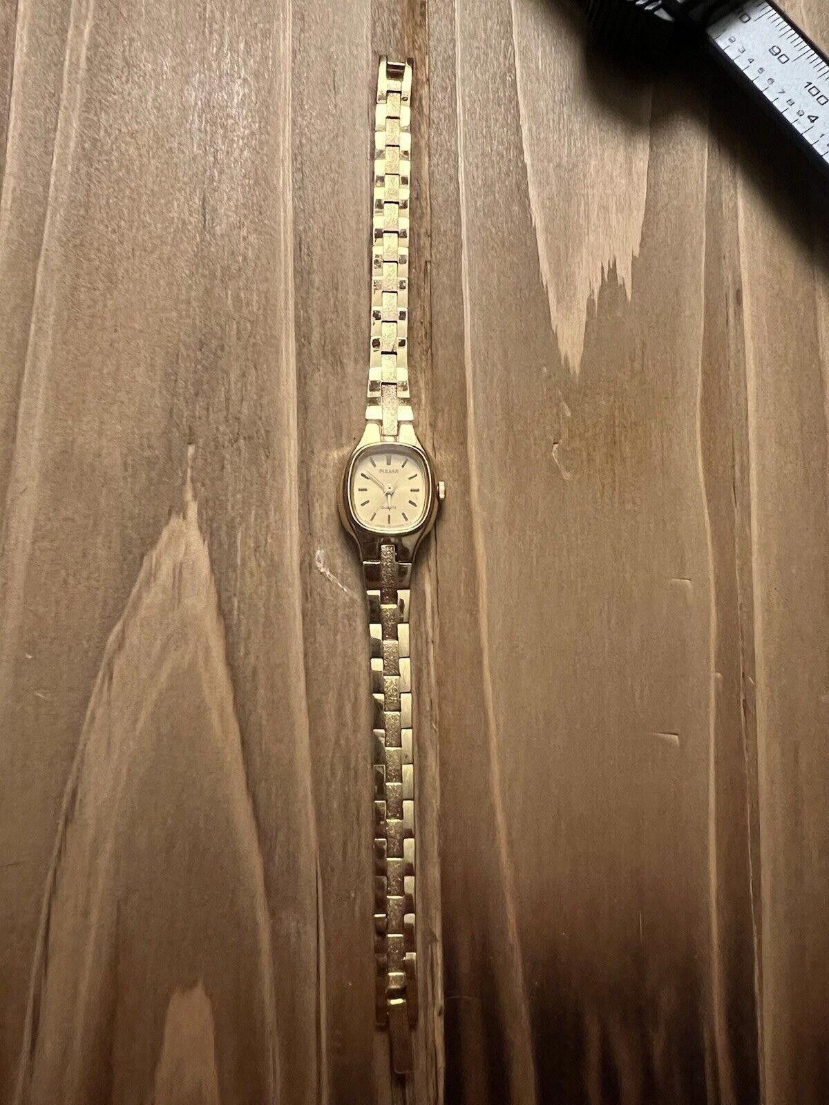 Pulsar Pulsar 672185 Women's Gold Tone Quartz Watch New Battery Size ONE SIZE - 2 Thumbnail