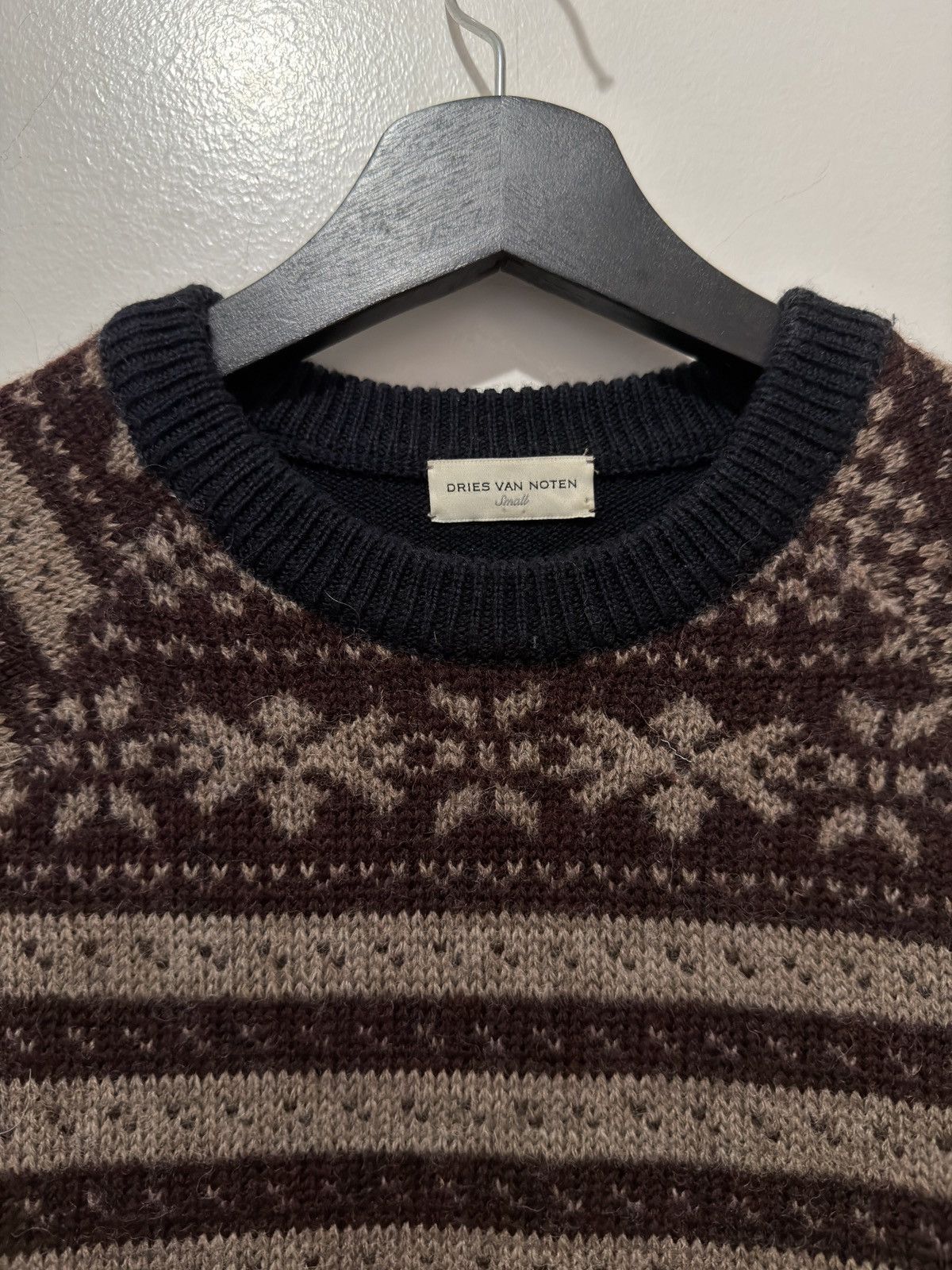 Dries Van Noten FW17 Split Nordic Knit Size US S / EU 44-46 / 1 - 2 Thumbnail