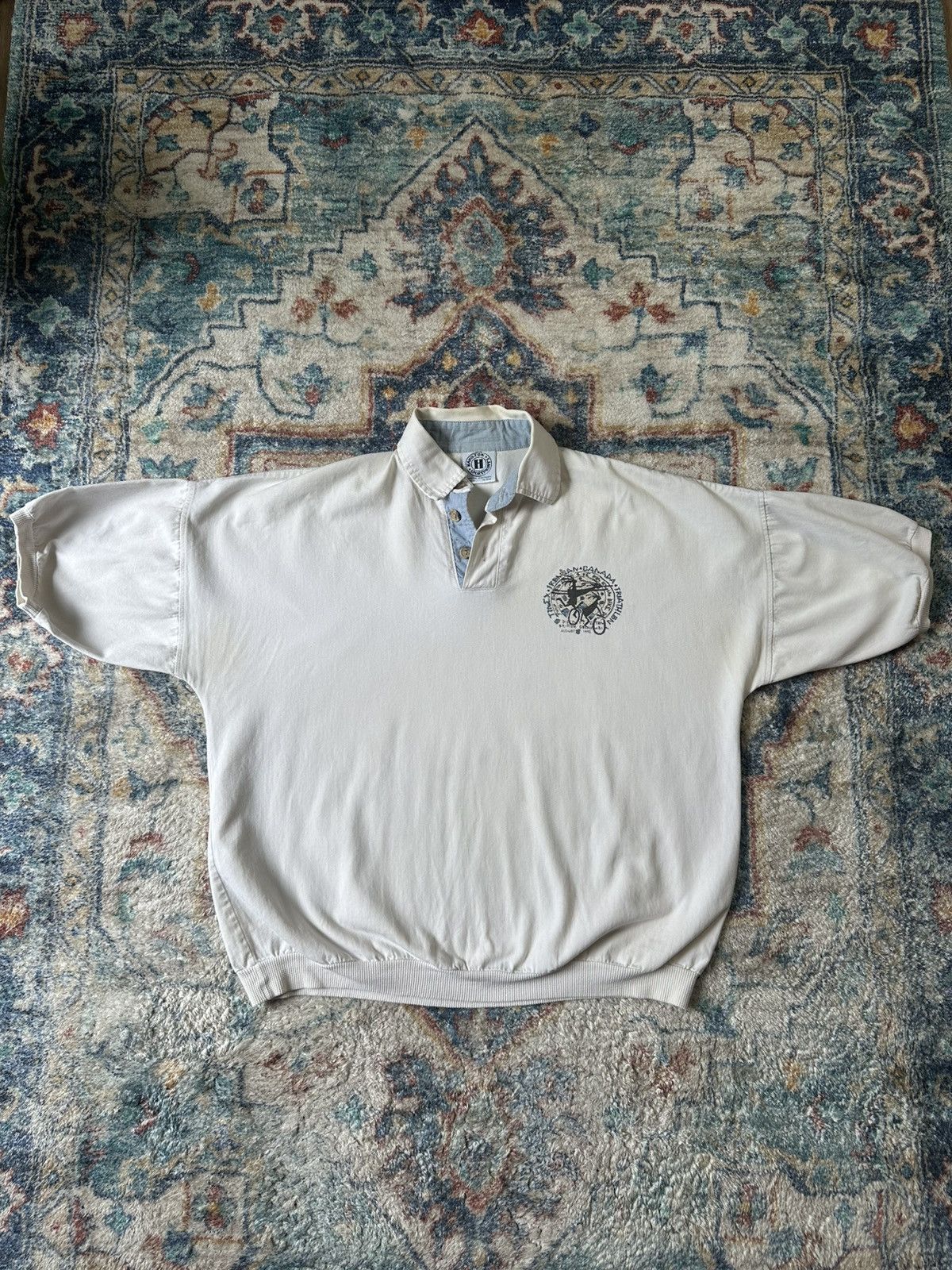 Vintage Vintage Penticton Ironman Triathlon Henley Shirt Large Size US L / EU 52-54 / 3 - 1 Thumbnail