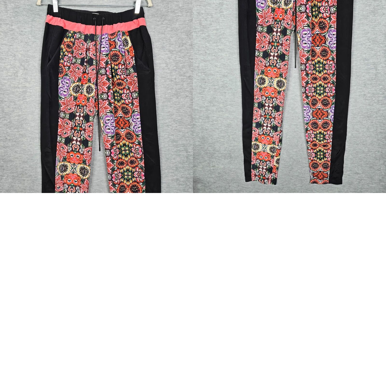Rebecca Minkoff Rebecca Minkoff Women's Malone Floral Printed Silk Pull-on Pants Size 4 Size 27" / US 4 / IT 40 - 8 Thumbnail