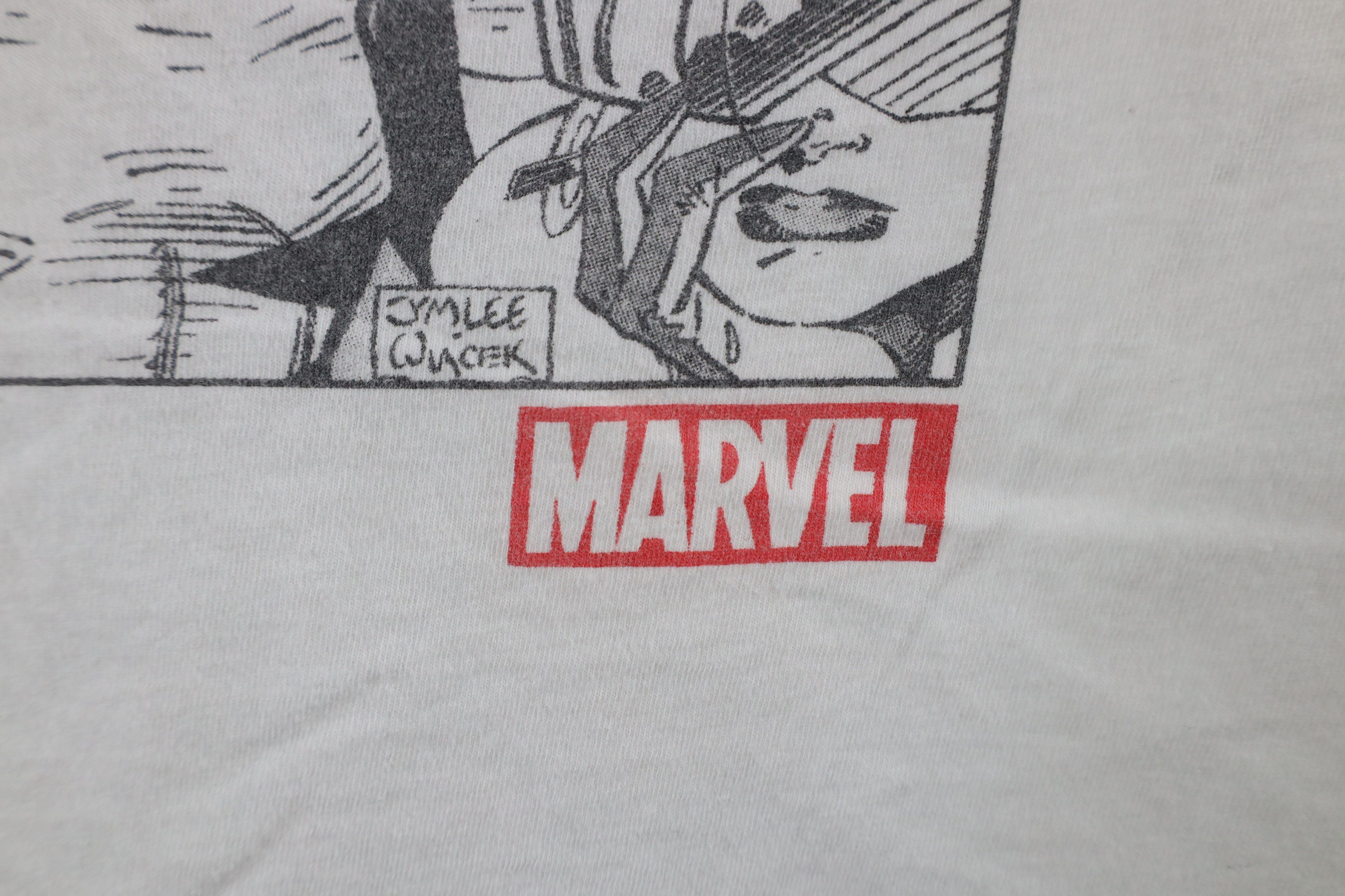 Vintage Retro Marvel Comics Wolverine Scratch Short Sleeve T-Shirt Size US L / EU 52-54 / 3 - 6 Thumbnail