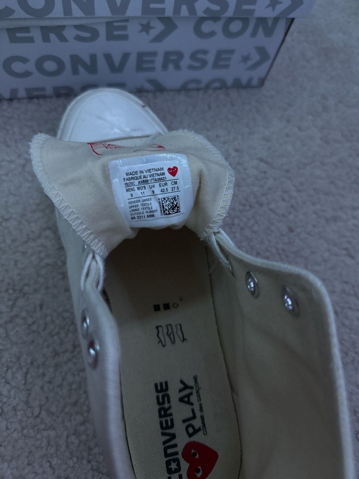 Comme des Garcons PLAY × Converse Converse x Comme des Garçons Size US 9 / EU 42 - 4 Thumbnail