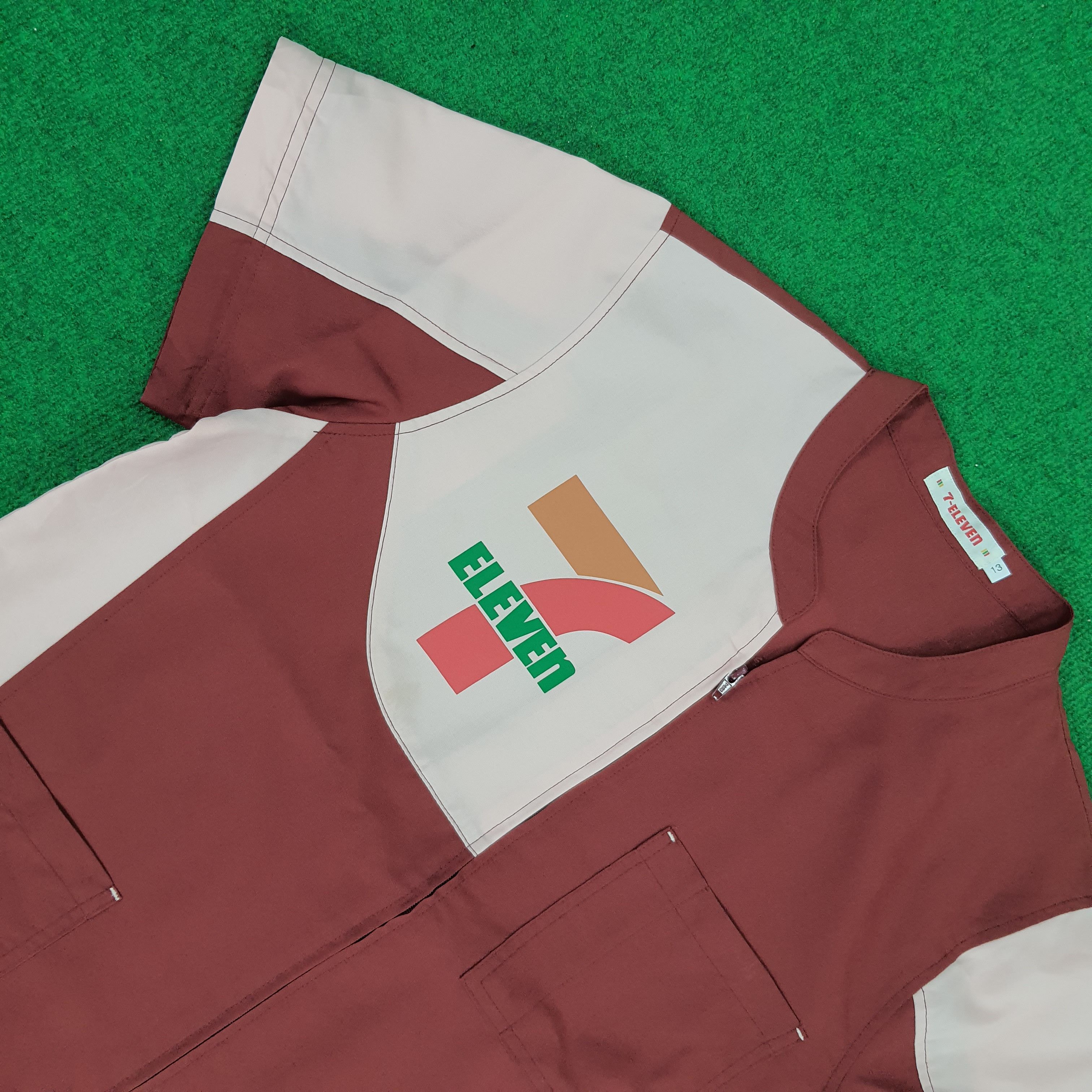 Japanese Brand × Vintage Vintage 7 Eleven Staff Uniform Jacket Size US M / EU 48-50 / 2 - 2 Thumbnail
