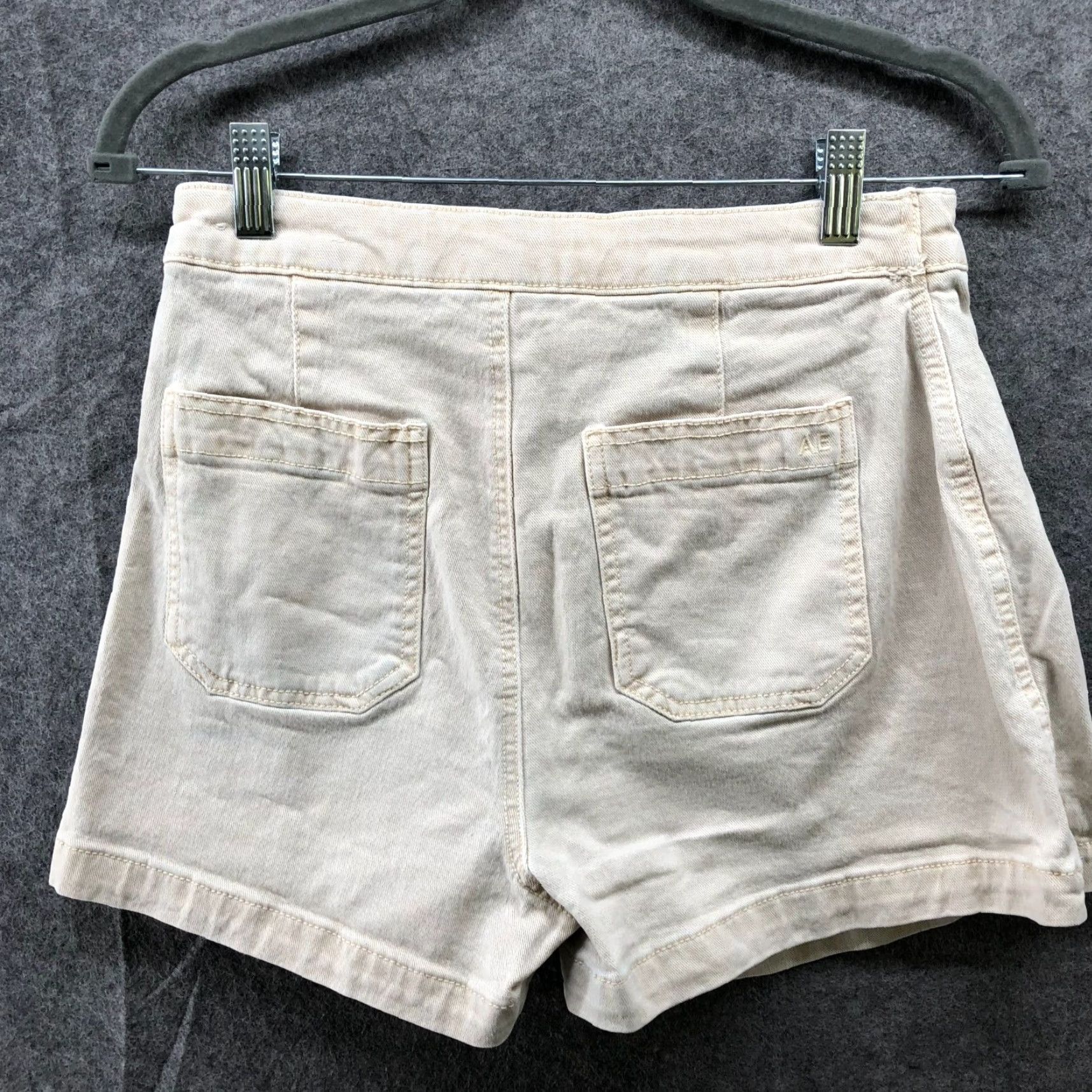 American Eagle Outfitters American Eagle Outfitters Skort Women 0 Beige Denim Wrap Mini Super Stretch Roll Cuff Size 25" / US 0 / IT 36 - 2 Thumbnail